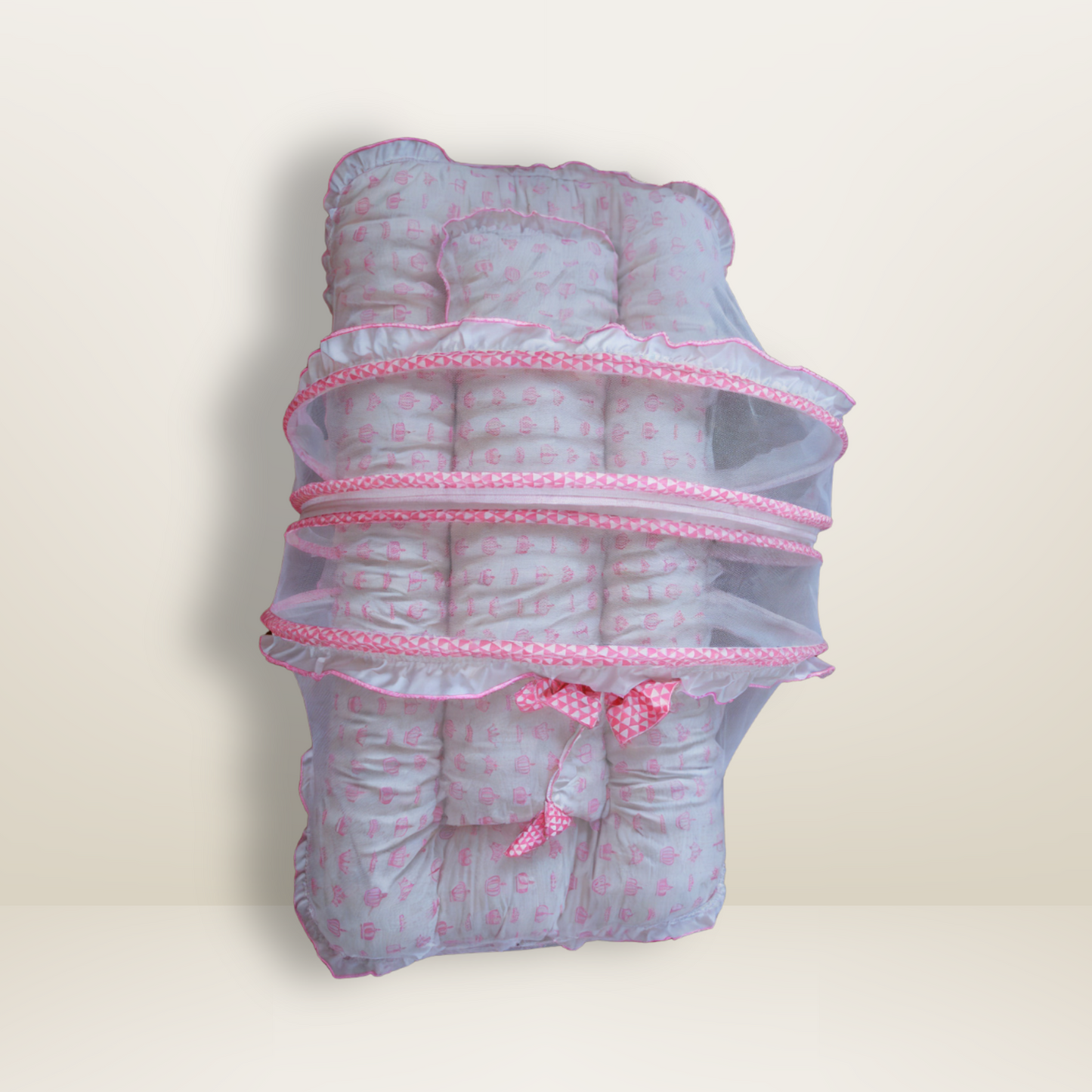 Bundle 3 Luxe | Pink | GB Swaddle Bed Luxe,GB Dreamy Net Bed and GB Cocoon Bed Cradle
