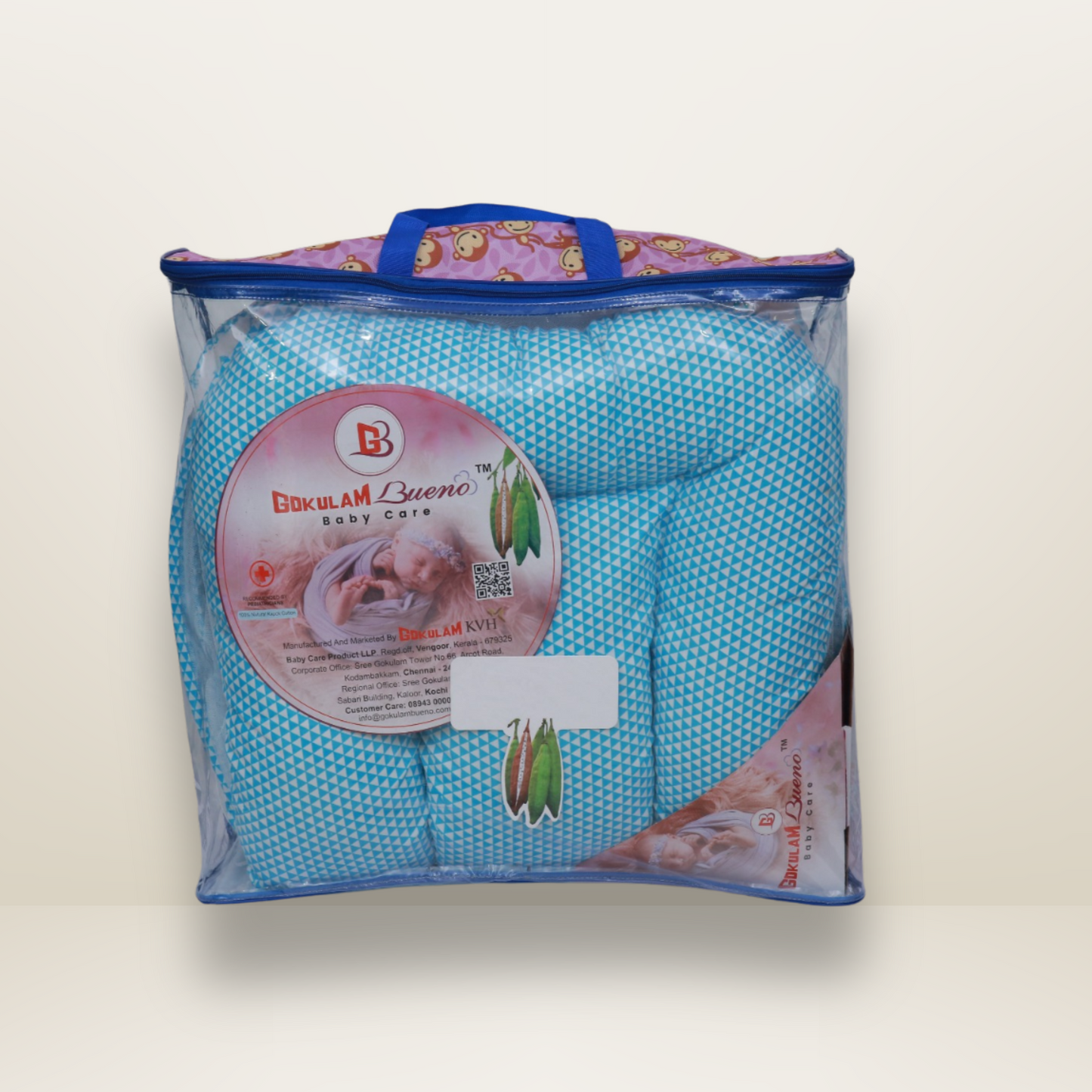 Bundle 3 | Sky Blue | GB Cocoon Bed Cradle,GB Comfy Net Bed and GB Swaddle Bed