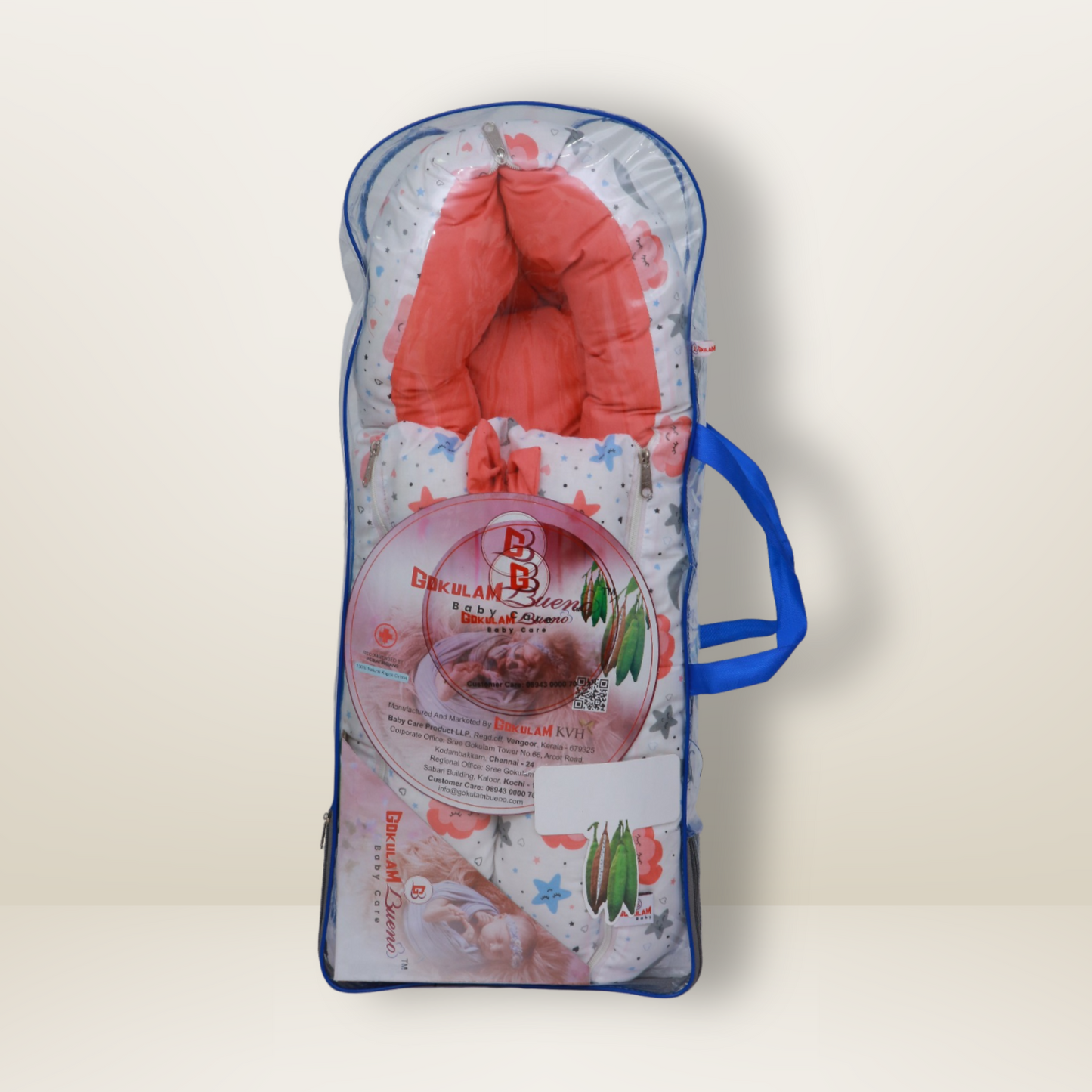 Bundle 1 | Red | GB Comfy Net Bed and GB Swaddle Bed