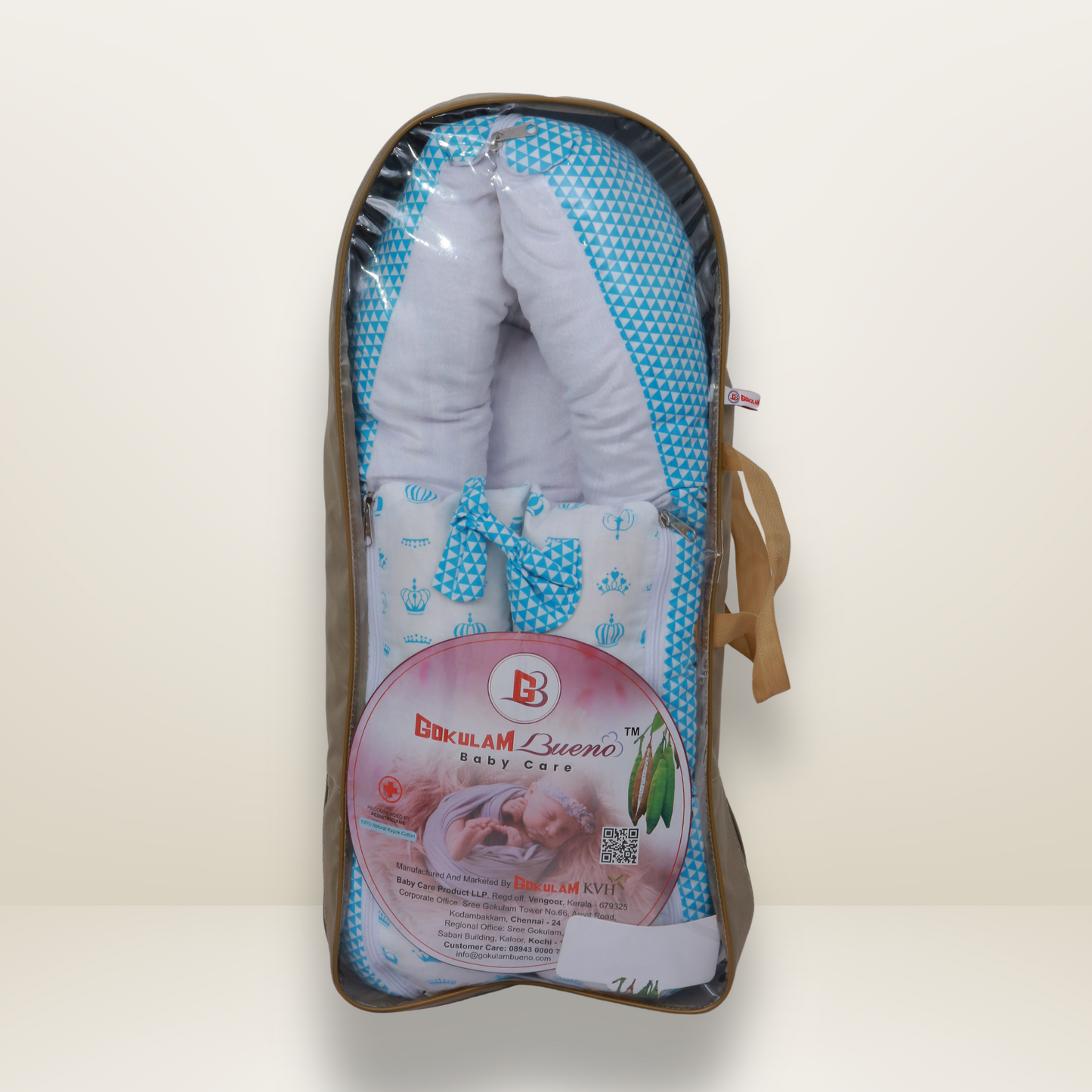 Bundle 5 | Sky Blue | GB Swaddle Bed Luxe,GB Dreamy Net Bed, GB Cocoon Bed Cradle Set and GB Pose Nest Bed