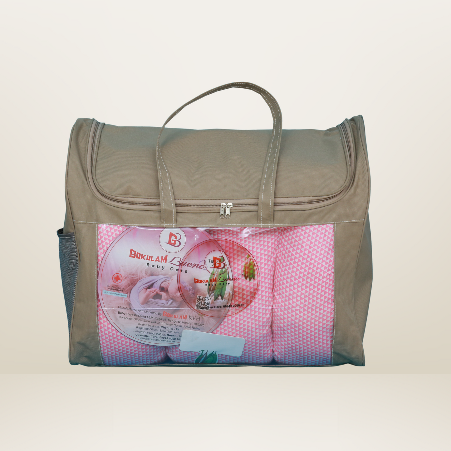 Bundle 3 Luxe | Pink | GB Swaddle Bed Luxe,GB Dreamy Net Bed and GB Cocoon Bed Cradle