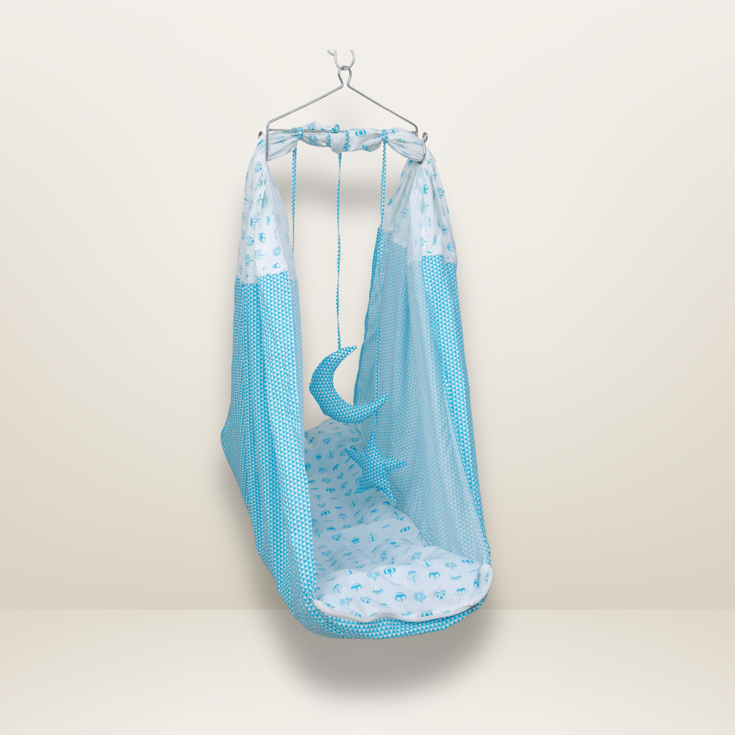 Bundle 3 Luxe | Sky Blue | GB Swaddle Bed Luxe,GB Dreamy Net Bed and GB Cocoon Bed Cradle