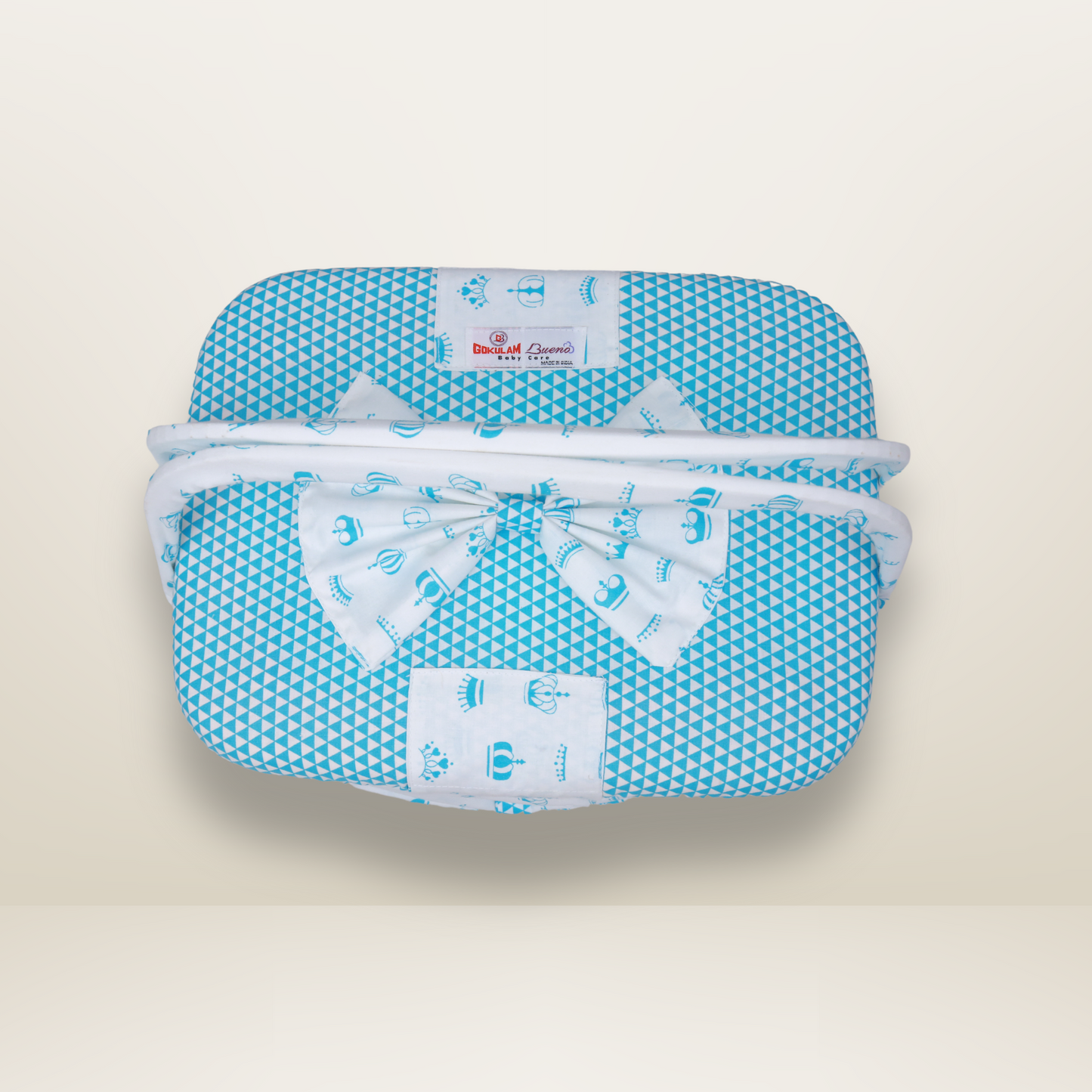Bundle 4 | Sky Blue | GB Swaddle Bed,GB Comfy Net Bed,GB Baby Organizer and GB Feeding Cushion
