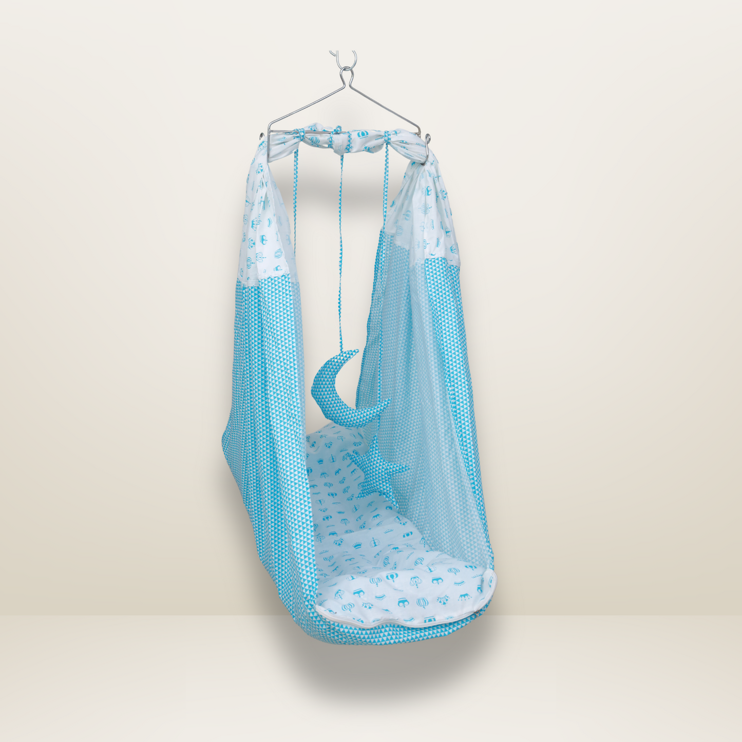 Bundle 5 | Sky Blue | GB Swaddle Bed Luxe,GB Dreamy Net Bed, GB Cocoon Bed Cradle Set and GB Pose Nest Bed