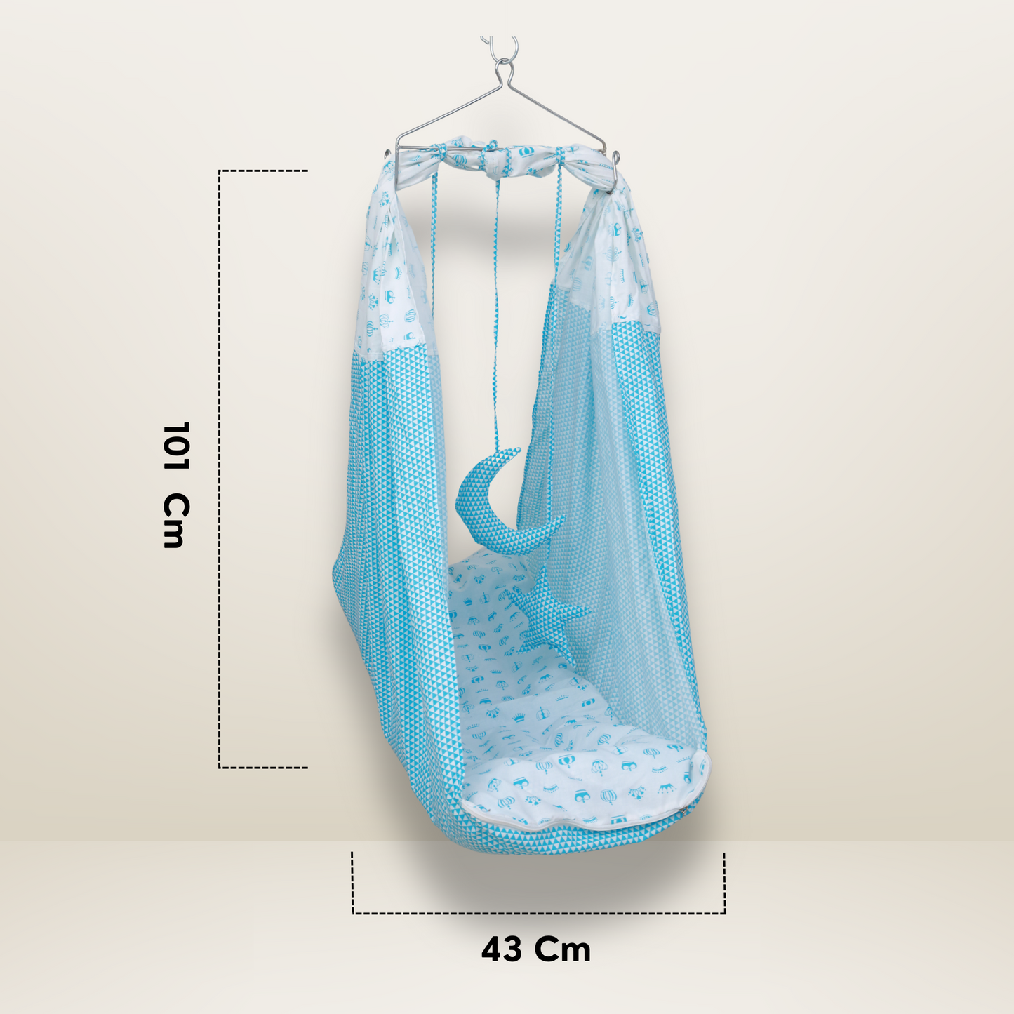 Bundle 3 Luxe | Sky Blue | GB Swaddle Bed Luxe,GB Dreamy Net Bed and GB Cocoon Bed Cradle