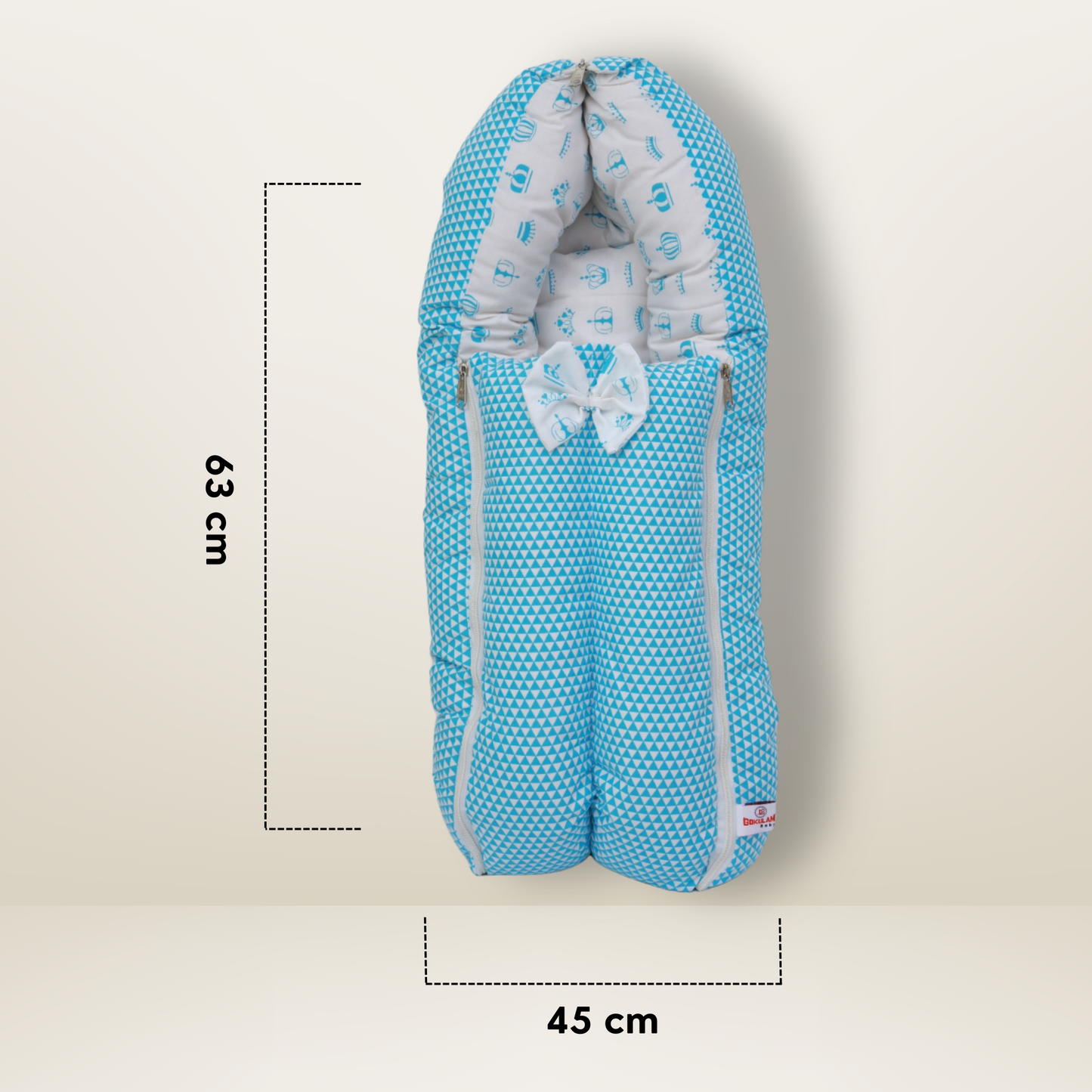 Bundle 4 | Sky Blue | GB Swaddle Bed,GB Comfy Net Bed,GB Baby Organizer and GB Feeding Cushion