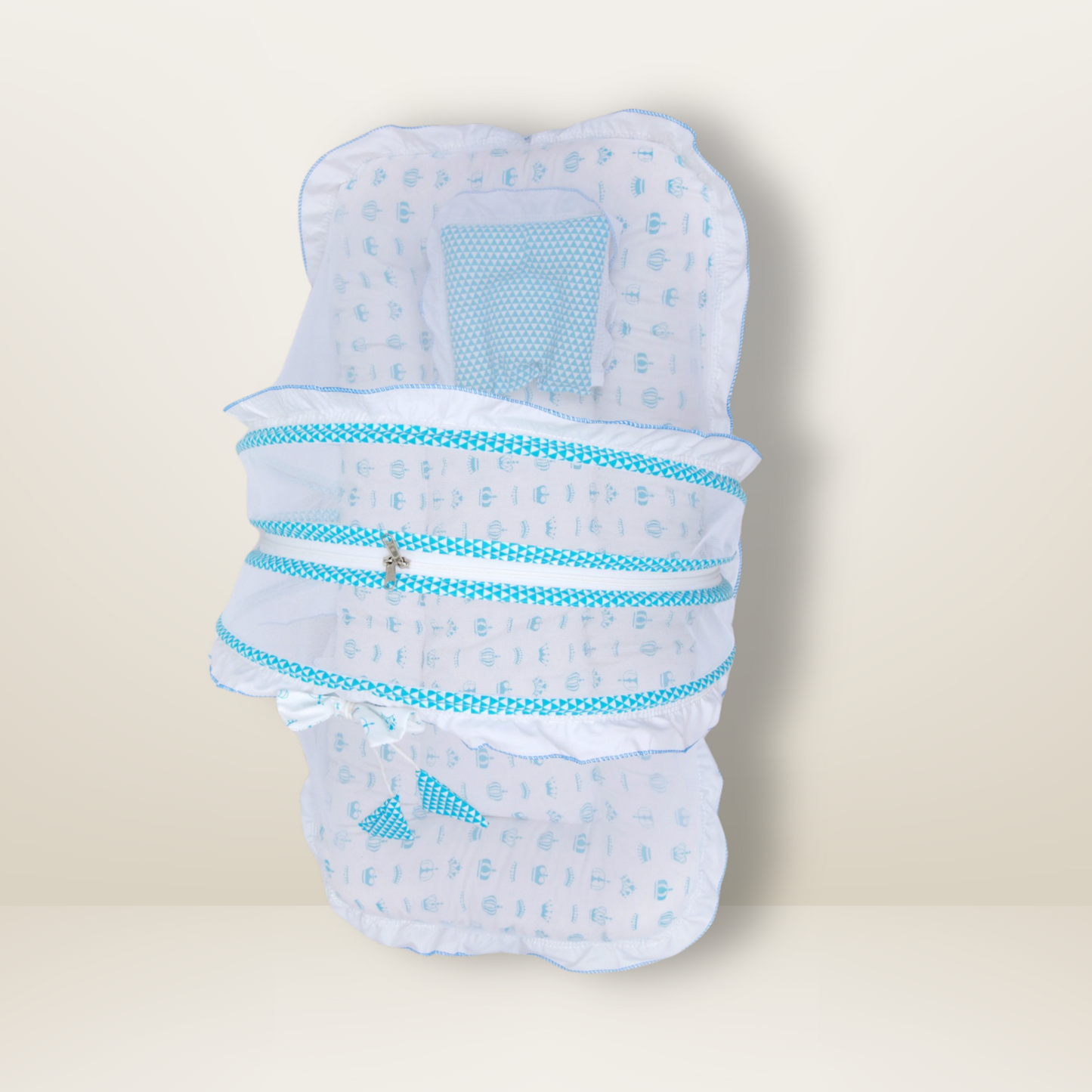 Bundle 5 | Sky Blue | GB Swaddle Bed Luxe,GB Dreamy Net Bed, GB Cocoon Bed Cradle Set and GB Pose Nest Bed