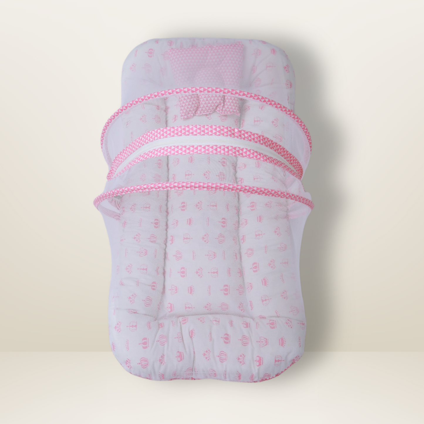 Bundle 4 | Pink | GB Swaddle Bed,GB Comfy Net Bed,GB Baby Organizer and GB Feeding Cushion