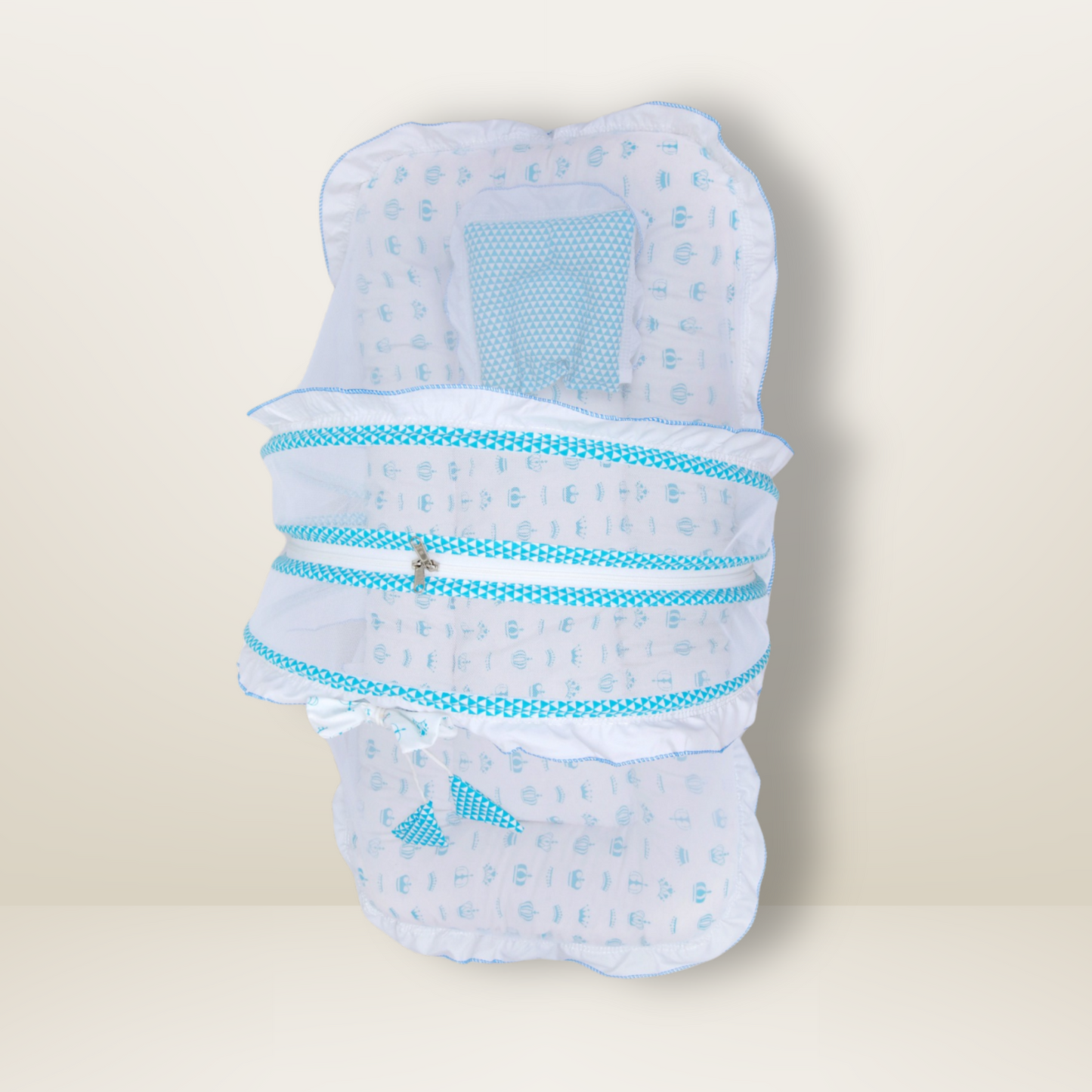 Bundle 3 Luxe | Sky Blue | GB Swaddle Bed Luxe,GB Dreamy Net Bed and GB Cocoon Bed Cradle