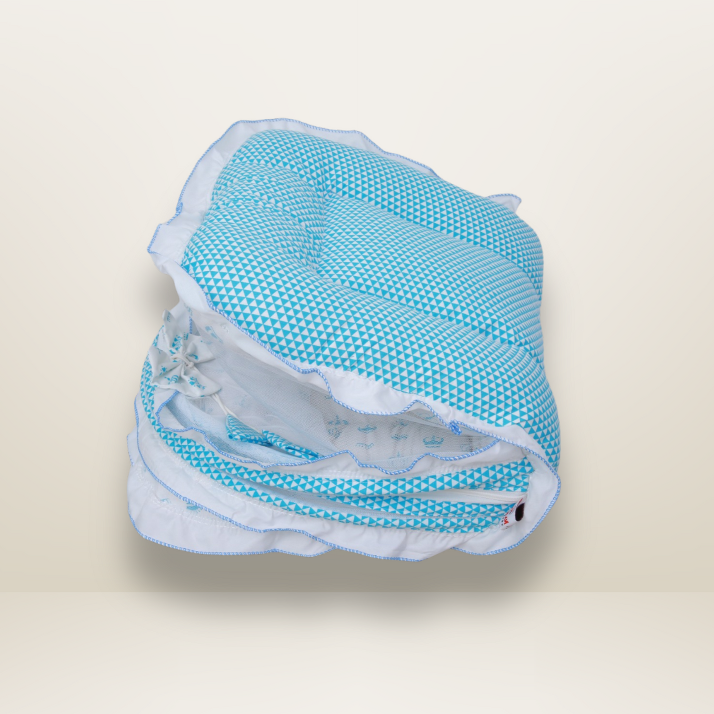 Bundle 5 | Sky Blue | GB Swaddle Bed Luxe,GB Dreamy Net Bed, GB Cocoon Bed Cradle Set and GB Pose Nest Bed