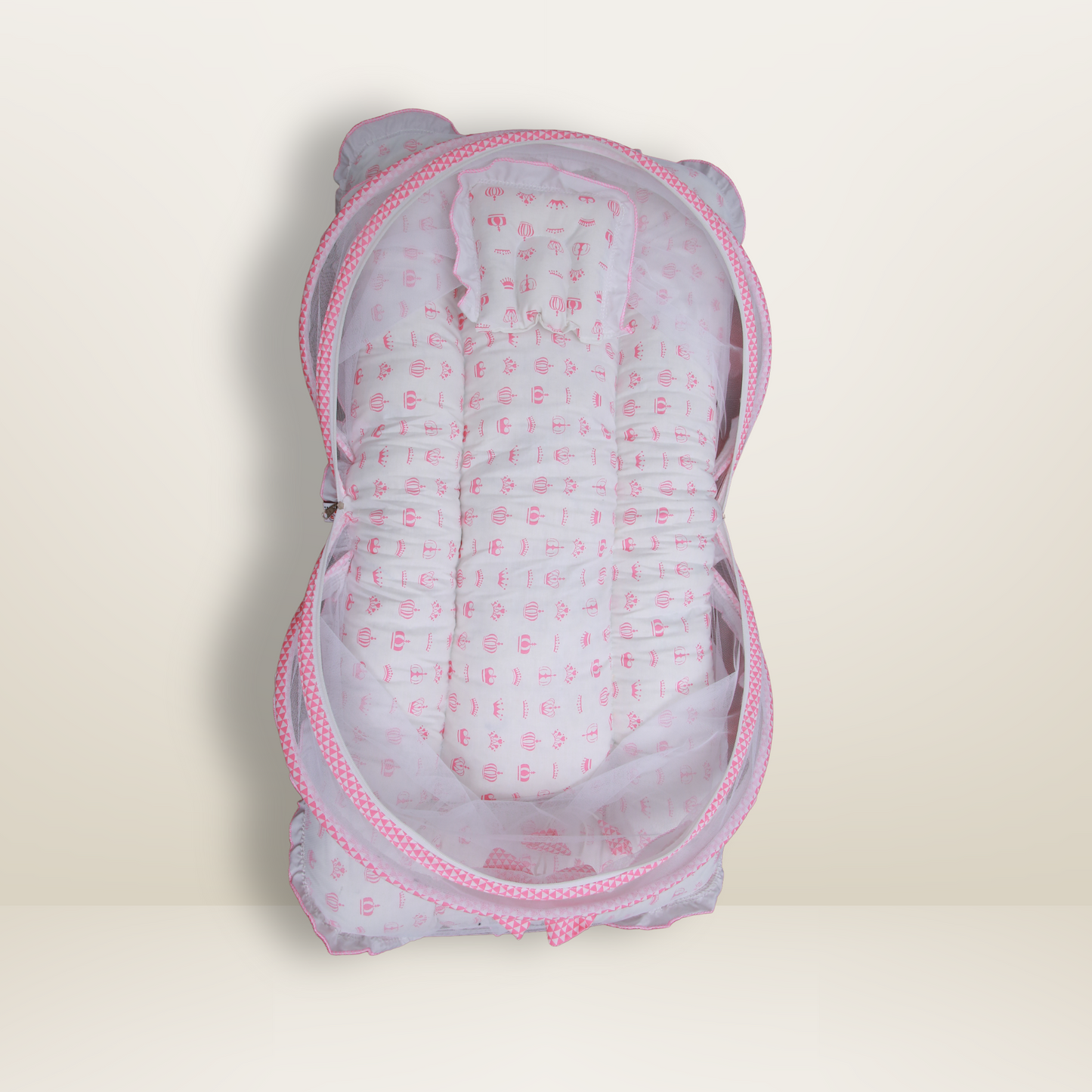 Bundle 3 Luxe | Pink | GB Swaddle Bed Luxe,GB Dreamy Net Bed and GB Cocoon Bed Cradle