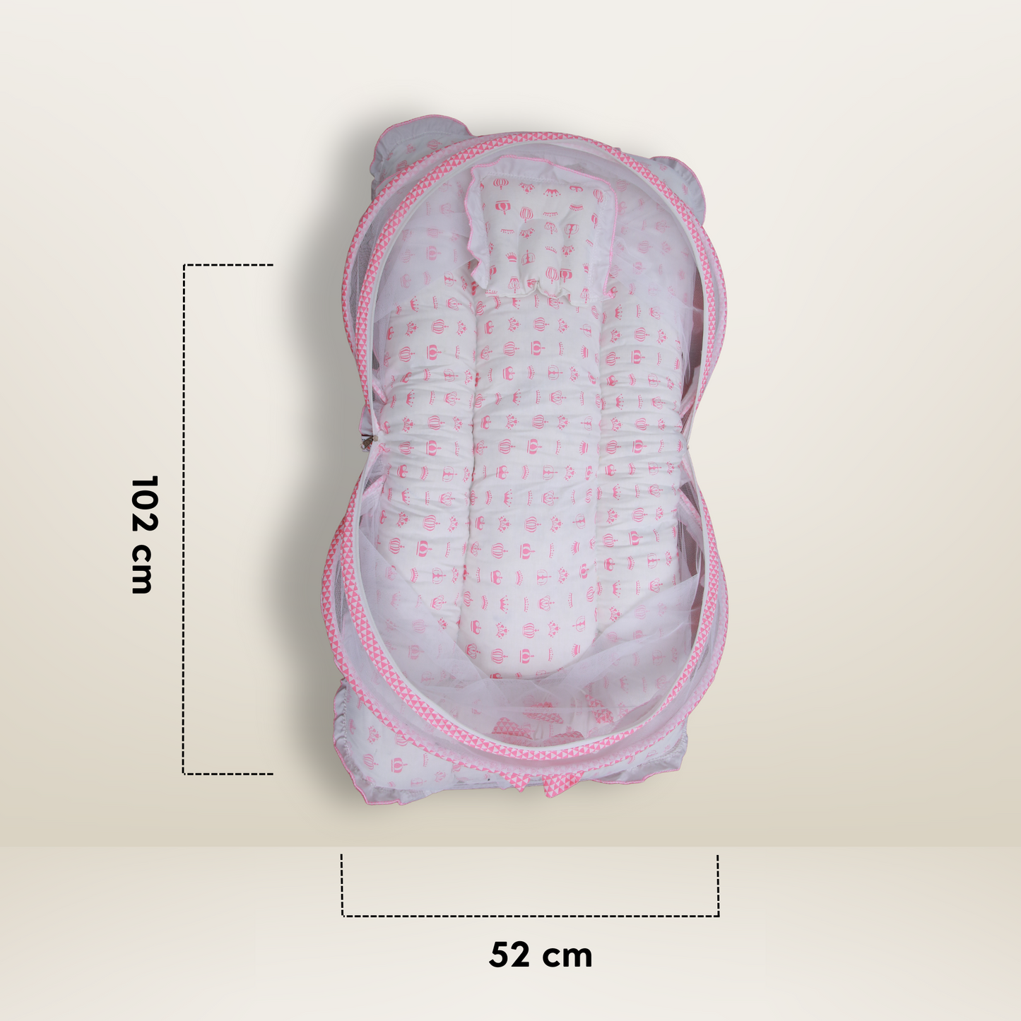 Bundle 3 Luxe | Pink | GB Swaddle Bed Luxe,GB Dreamy Net Bed and GB Cocoon Bed Cradle