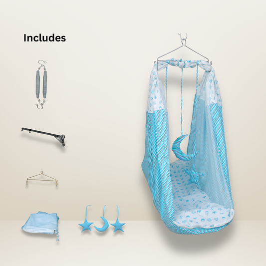 GB Cocoon Bed Cradle Set | Sky Blue