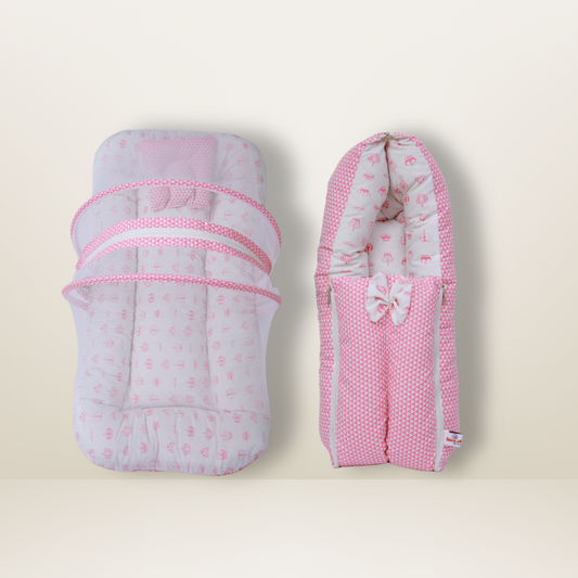 Bundle 1 | Pink | GB Comfy Net Bed and GB Swaddle Bed