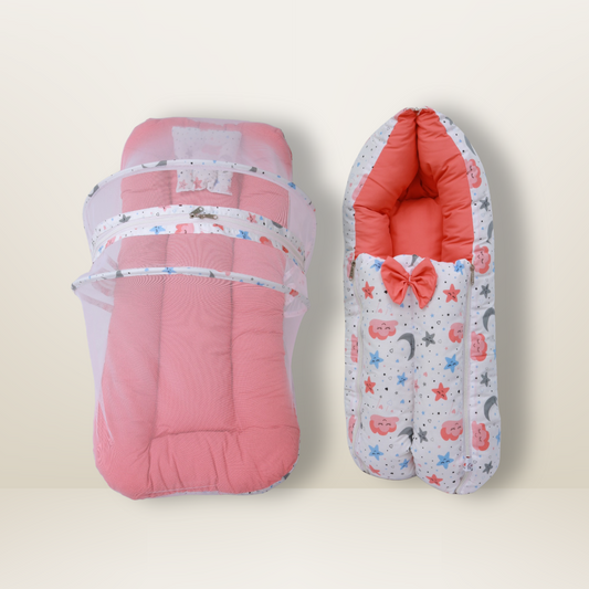 Bundle 1 | Red | GB Comfy Net Bed and GB Swaddle Bed