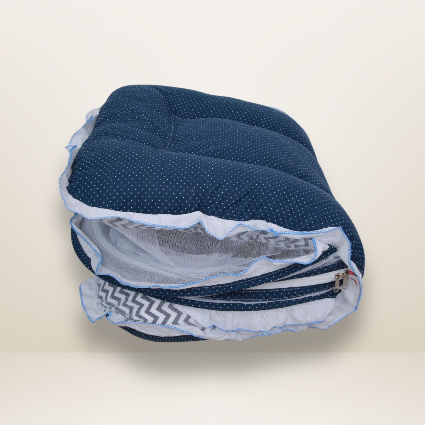 Bundle 3 Luxe | Blue | GB Swaddle Bed Luxe,GB Dreamy Net Bed and GB Cocoon Bed Cradle