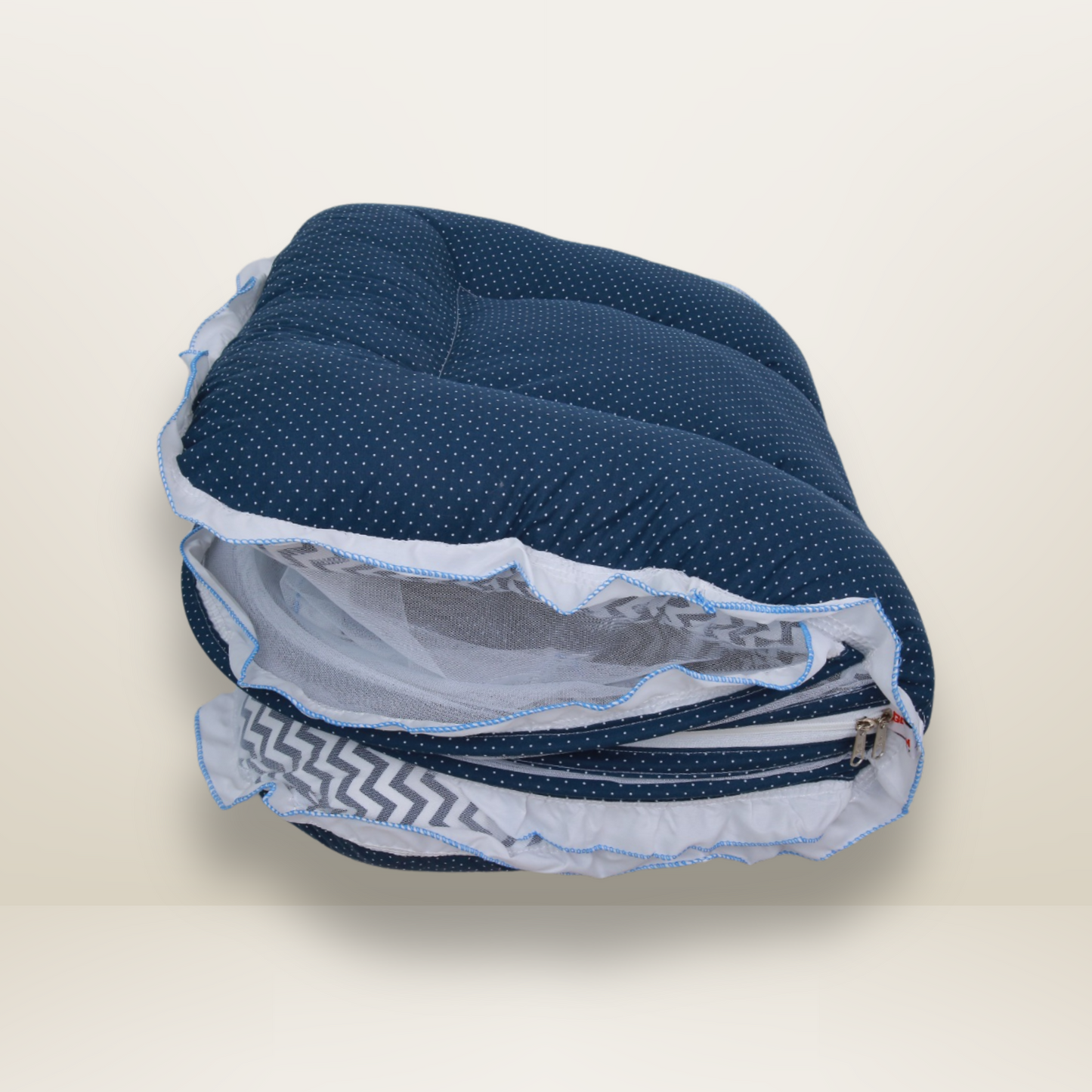 Bundle 6 | Blue | GB Swaddle Bed Luxe,GB Feeding Cushion,GB Dreamy Net Bed,GB Cocoon Bed Cradle,GB Pose Nest Bed and GB Baby Organizer