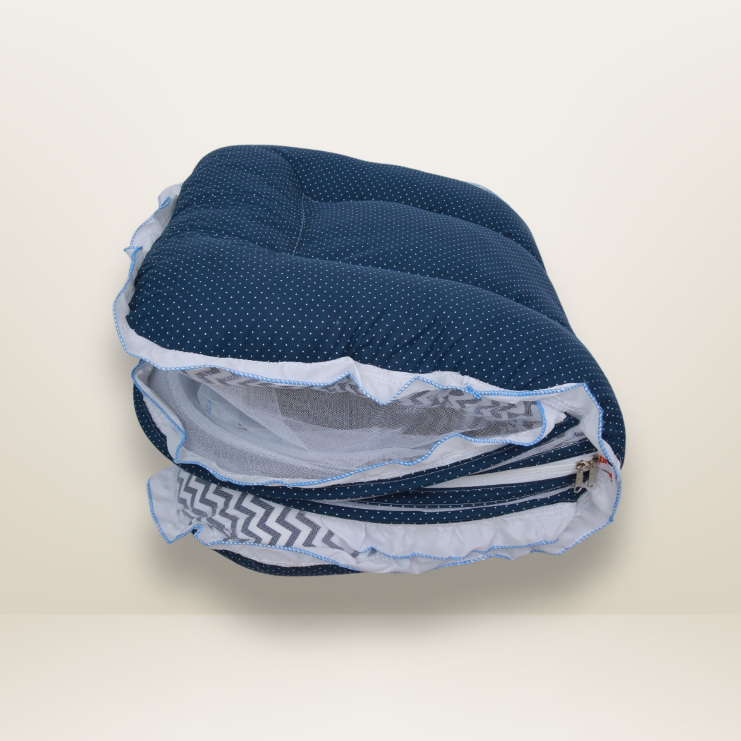 Bundle 2 | Blue | GB Dreamy Net Bed and GB Swaddle Bed Luxe