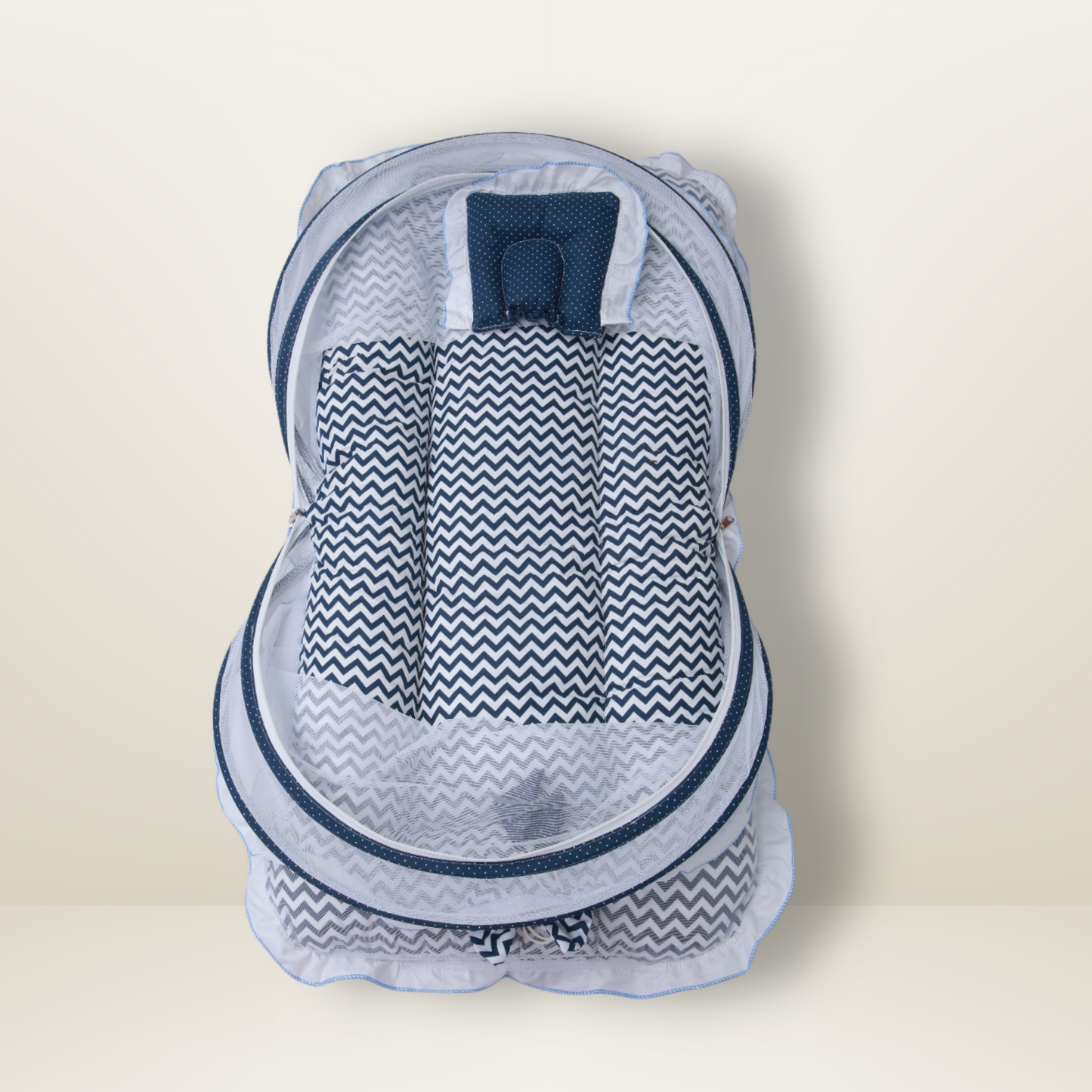 Bundle 3 Luxe | Blue | GB Swaddle Bed Luxe,GB Dreamy Net Bed and GB Cocoon Bed Cradle