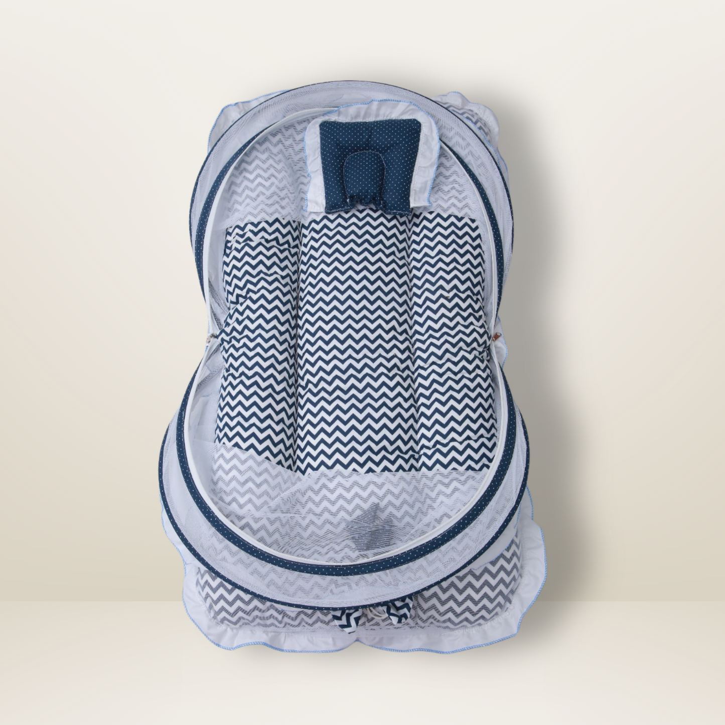Bundle 2 | Blue | GB Dreamy Net Bed and GB Swaddle Bed Luxe