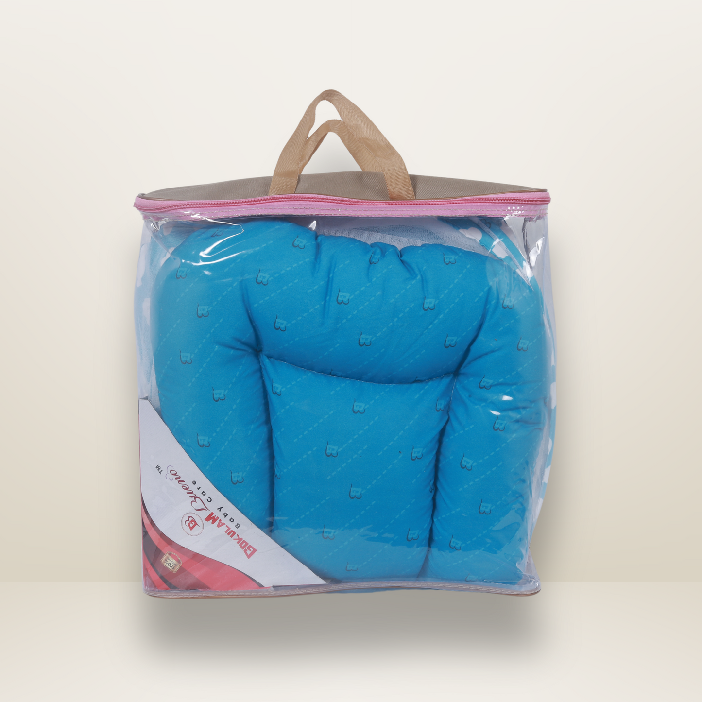 GB Comfy Net Bed | (6-12 Month) | White and Sky Blue