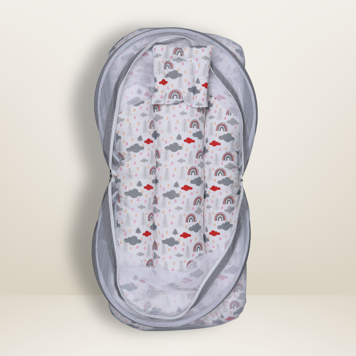 GB Comfy Net Bed | (6-12 Month) | Gray
