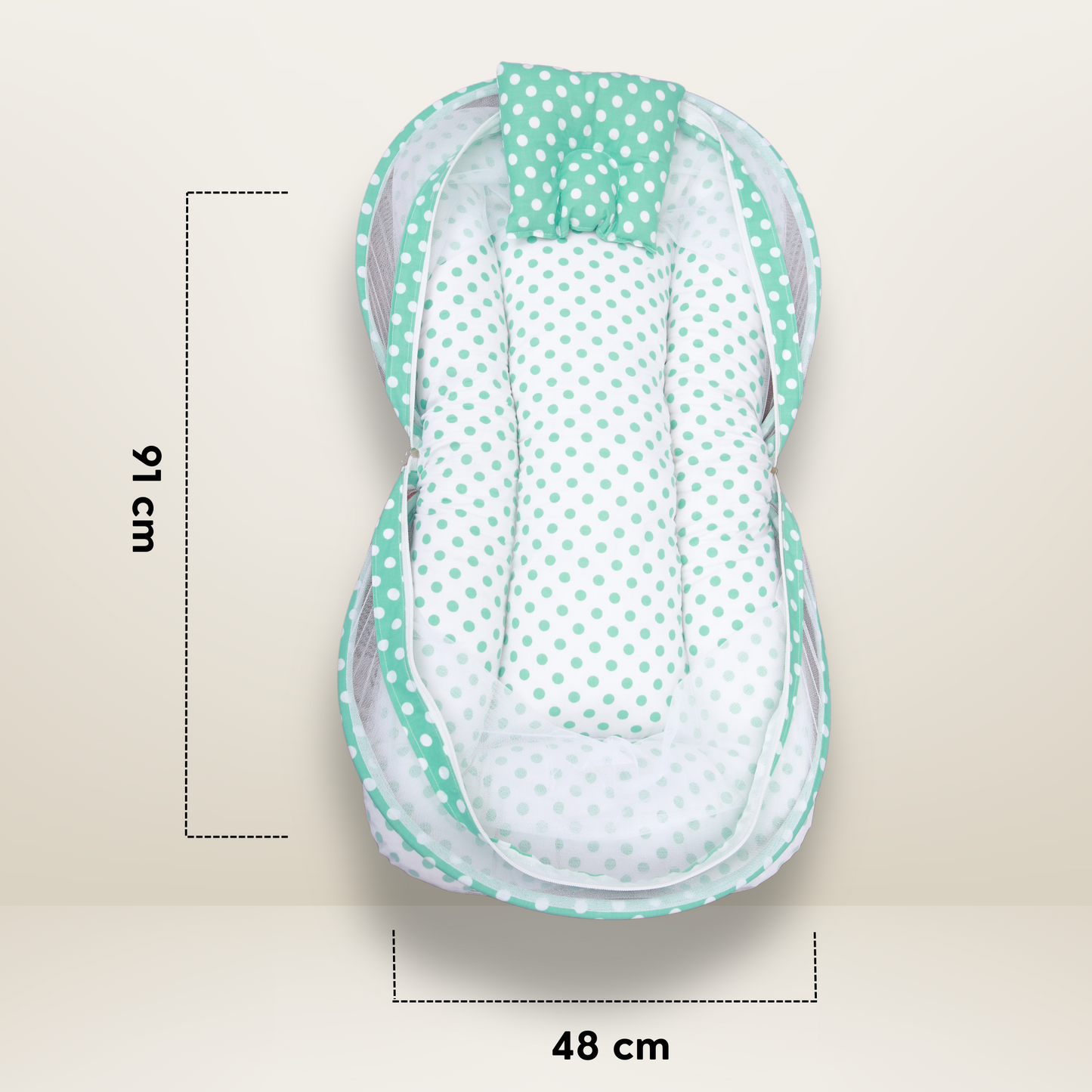 GB Comfy Net Bed | (0-6 Month) | Green