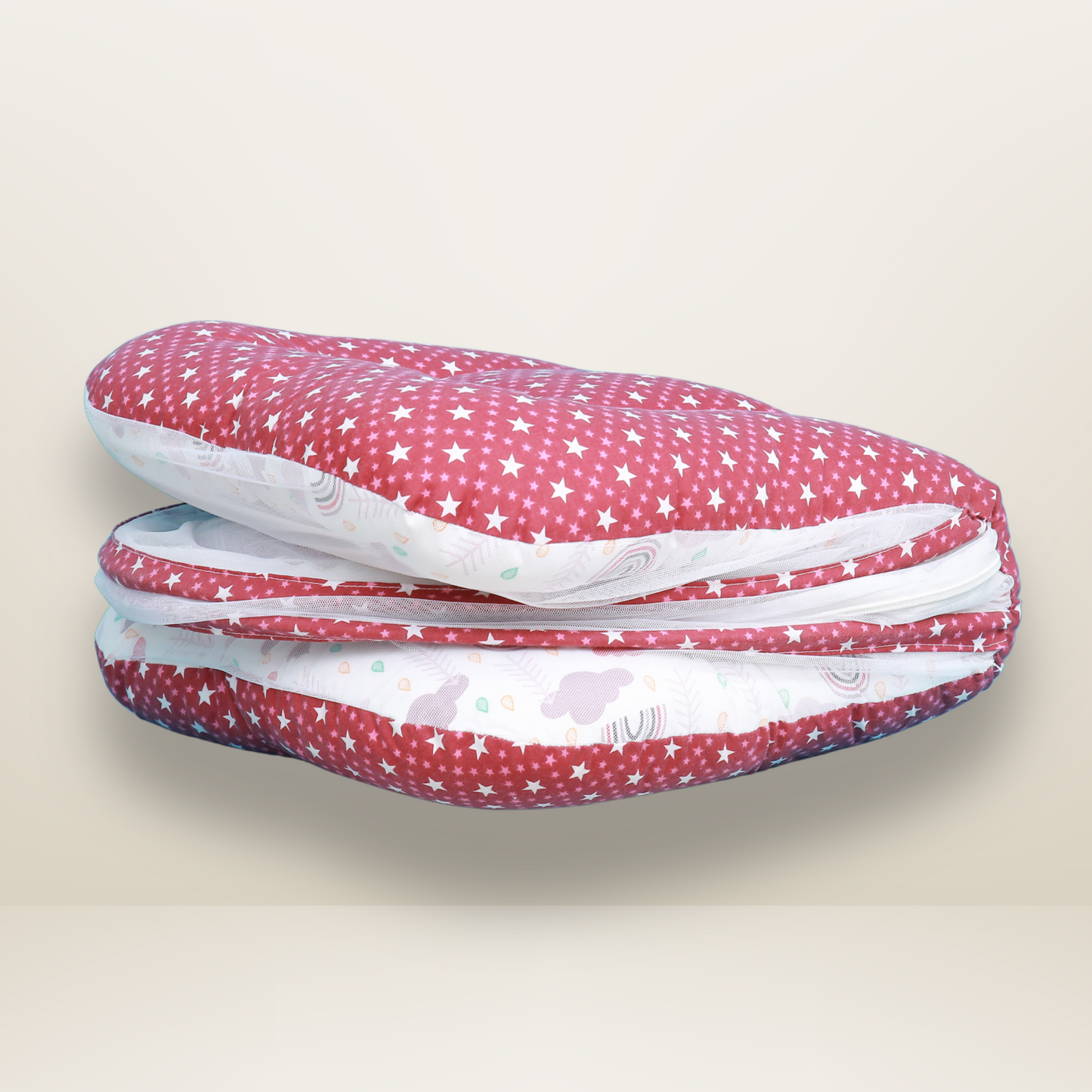 GB Comfy Net Bed | (6-12 Month) | Dark Red