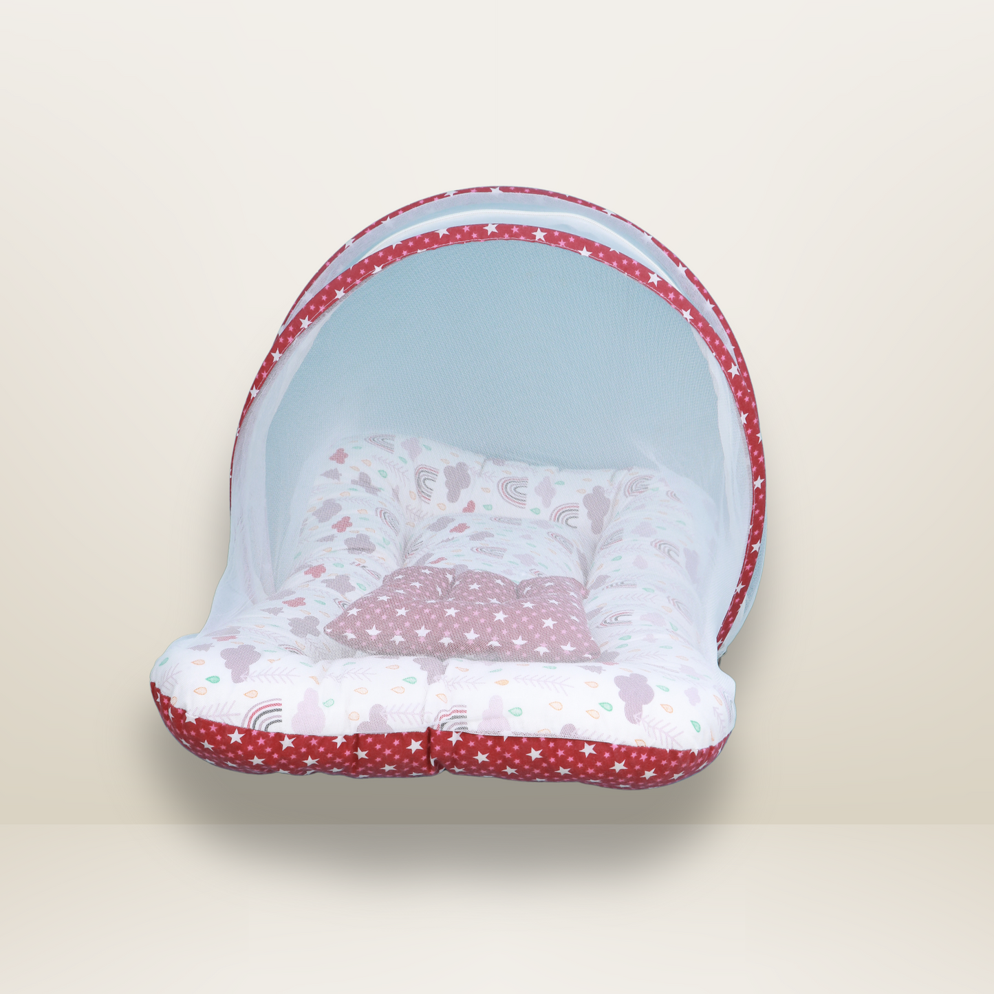 GB Comfy Net Bed | (6-12 Month) | Dark Red
