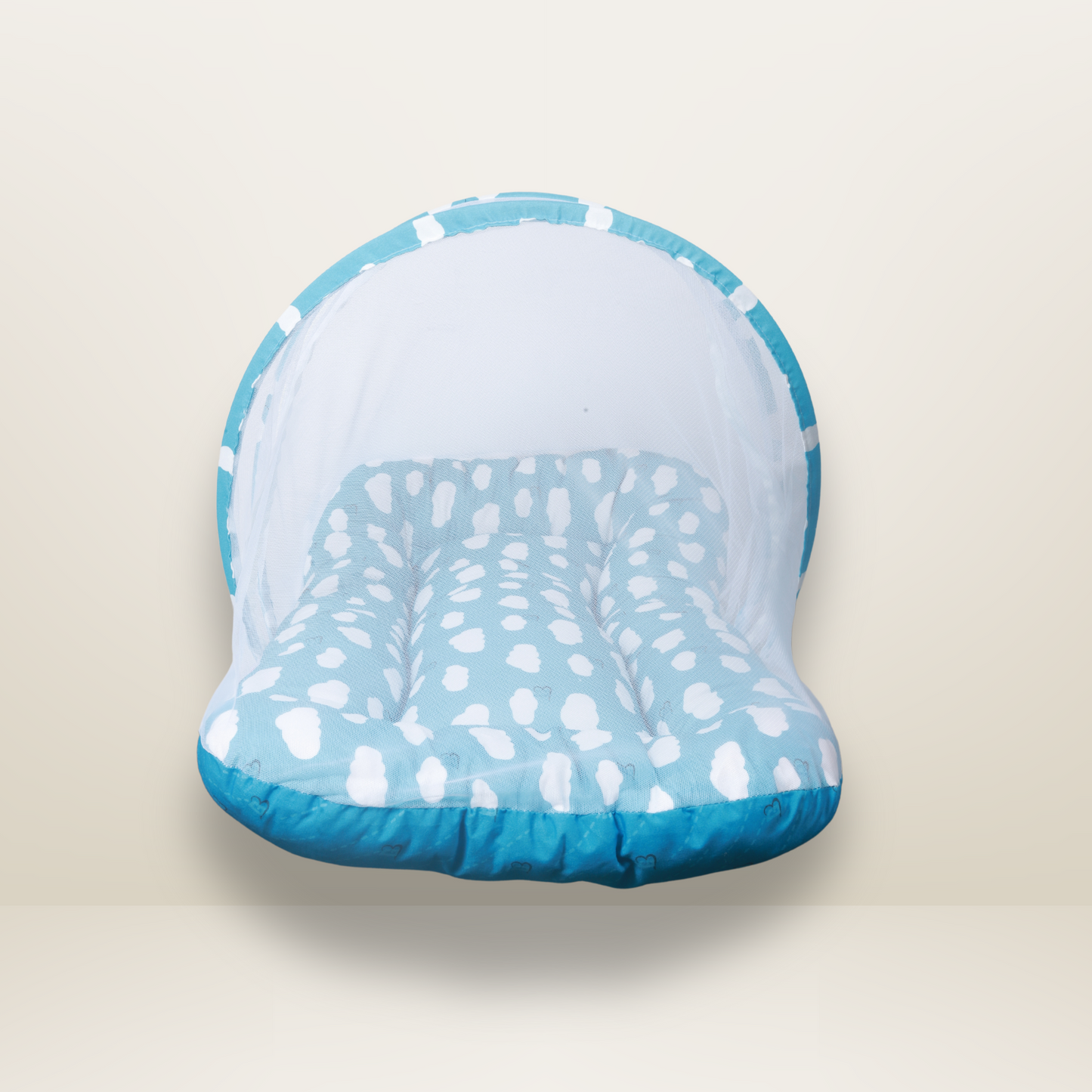 GB Comfy Net Bed | (6-12 Month) | White and Sky Blue