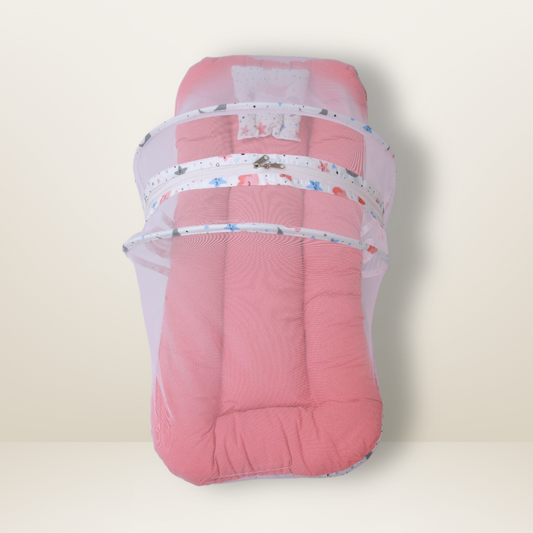 GB Comfy Net  Bed | (0-6 Month) | Red