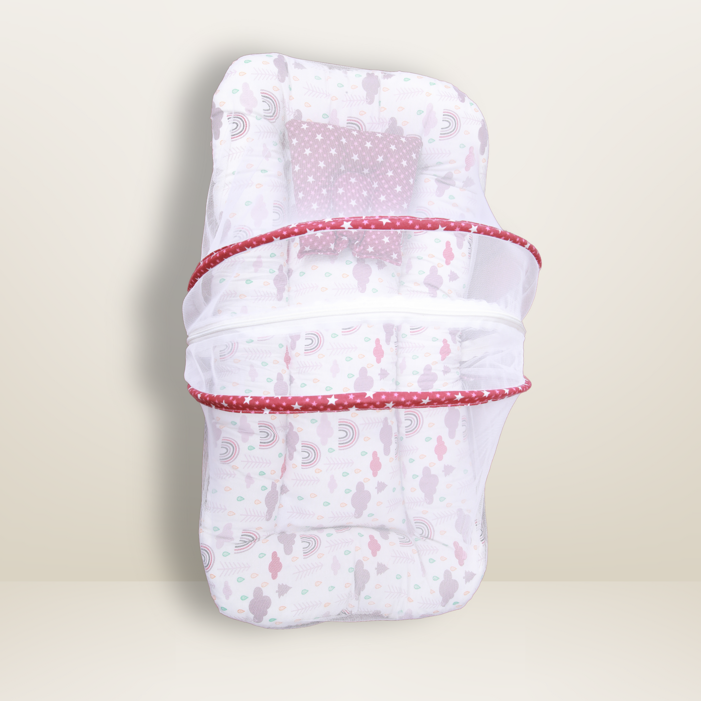 GB Comfy Net Bed | (6-12 Month) | Dark Red