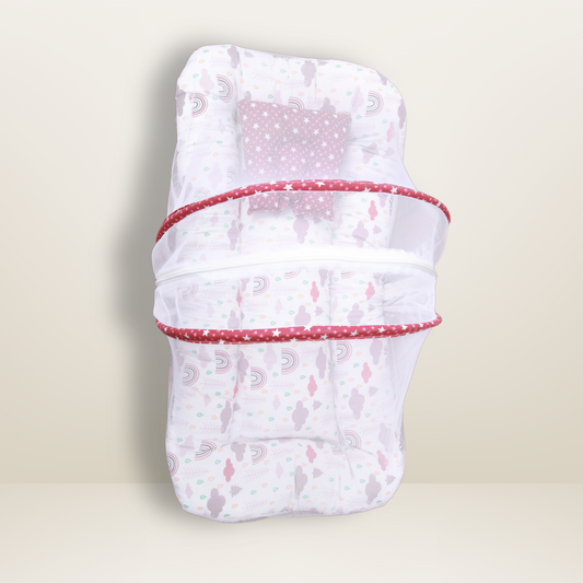 GB Comfy Net Bed | (6-12 Month) | Dark Red