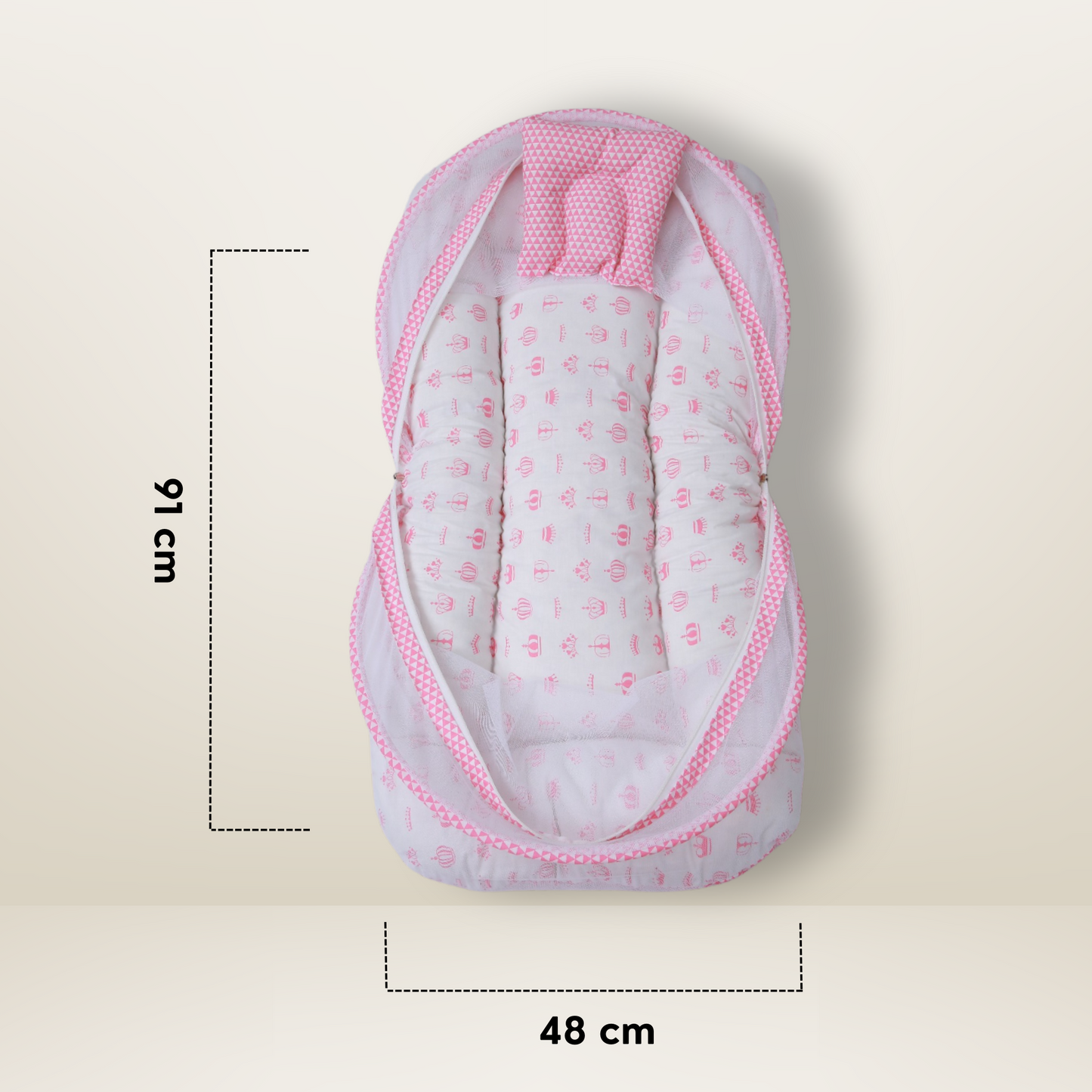 GB Comfy Net Bed | (0-6 Month) | Pink