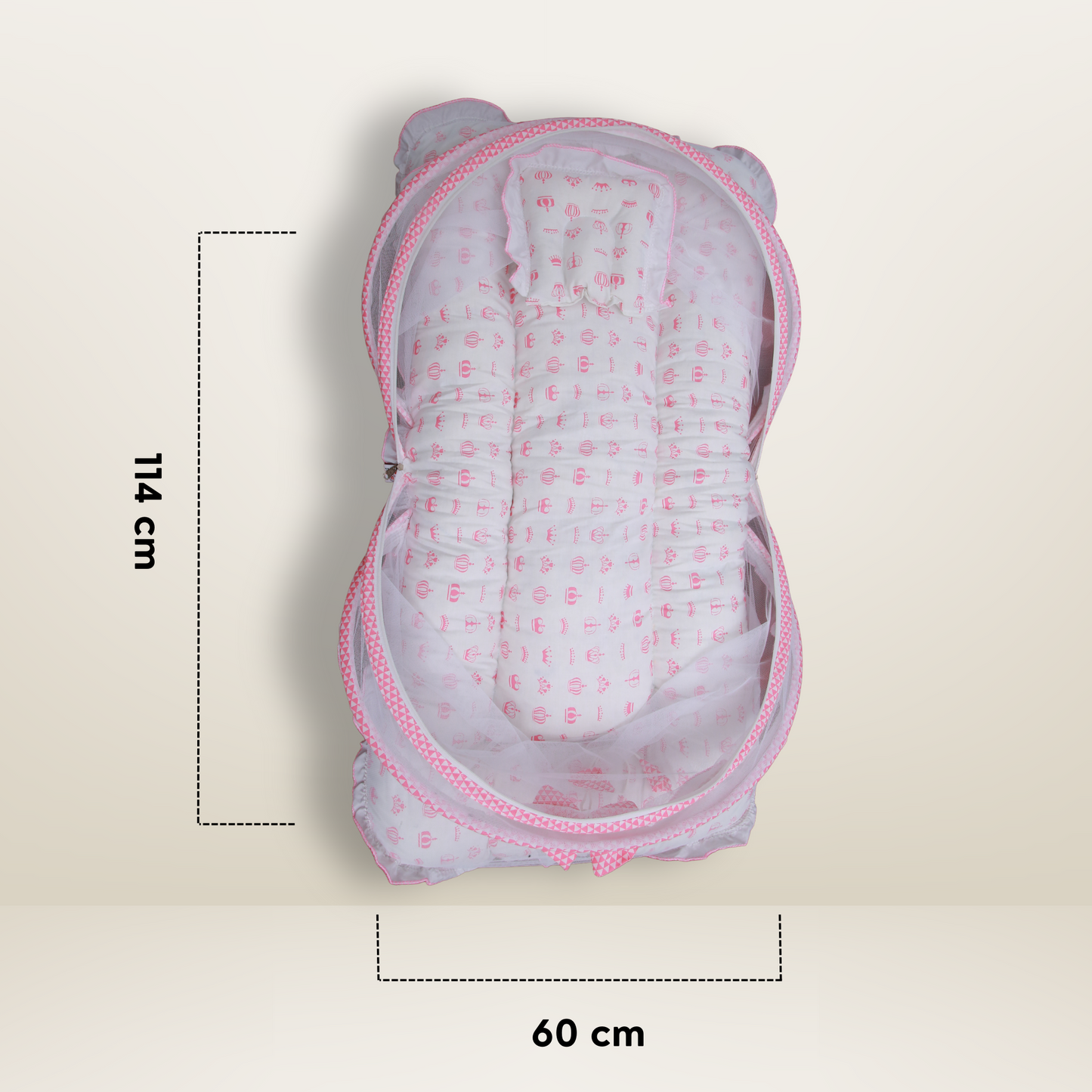 GB Dreamy Net Bed | (6-12 Months) | Pink