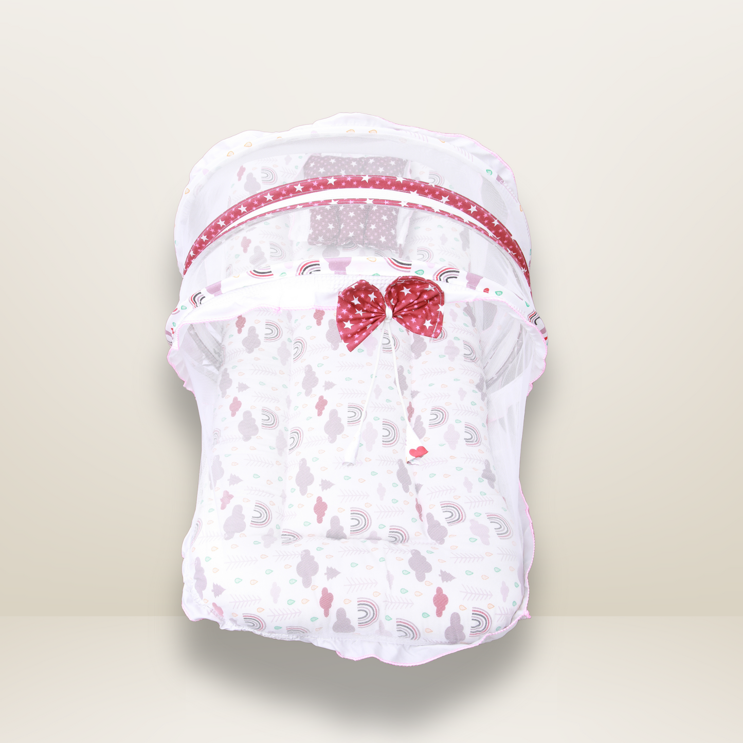 GB Dreamy Net Bed | (6-12 Months) | Dark Red