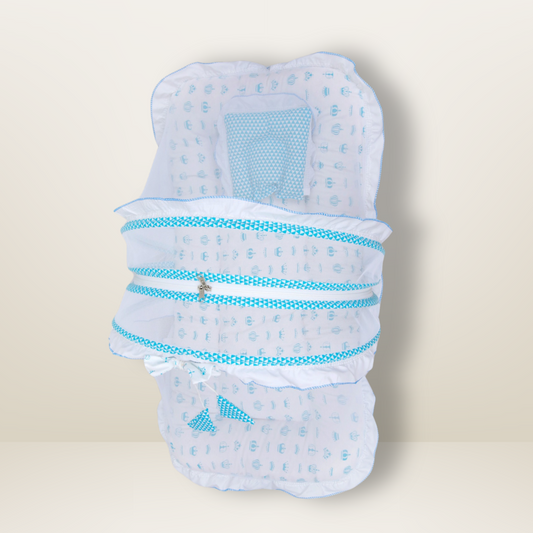 GB Dreamy Net Bed | (0-6 Months) | Sky Blue