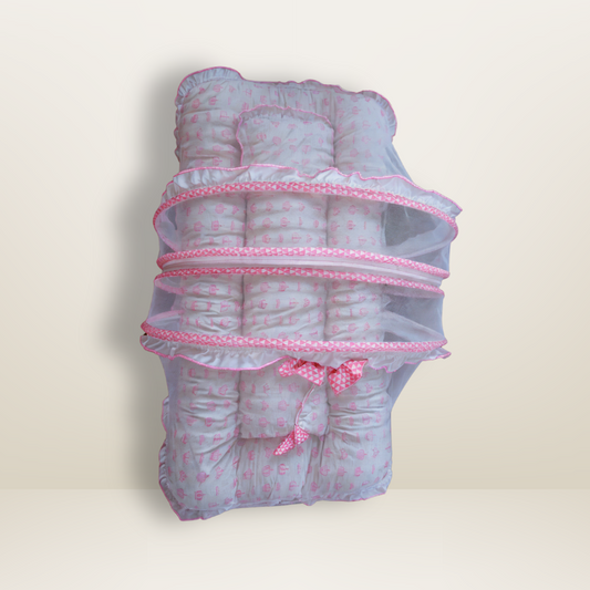 GB Dreamy Net Bed | (0-6 Months) | Pink