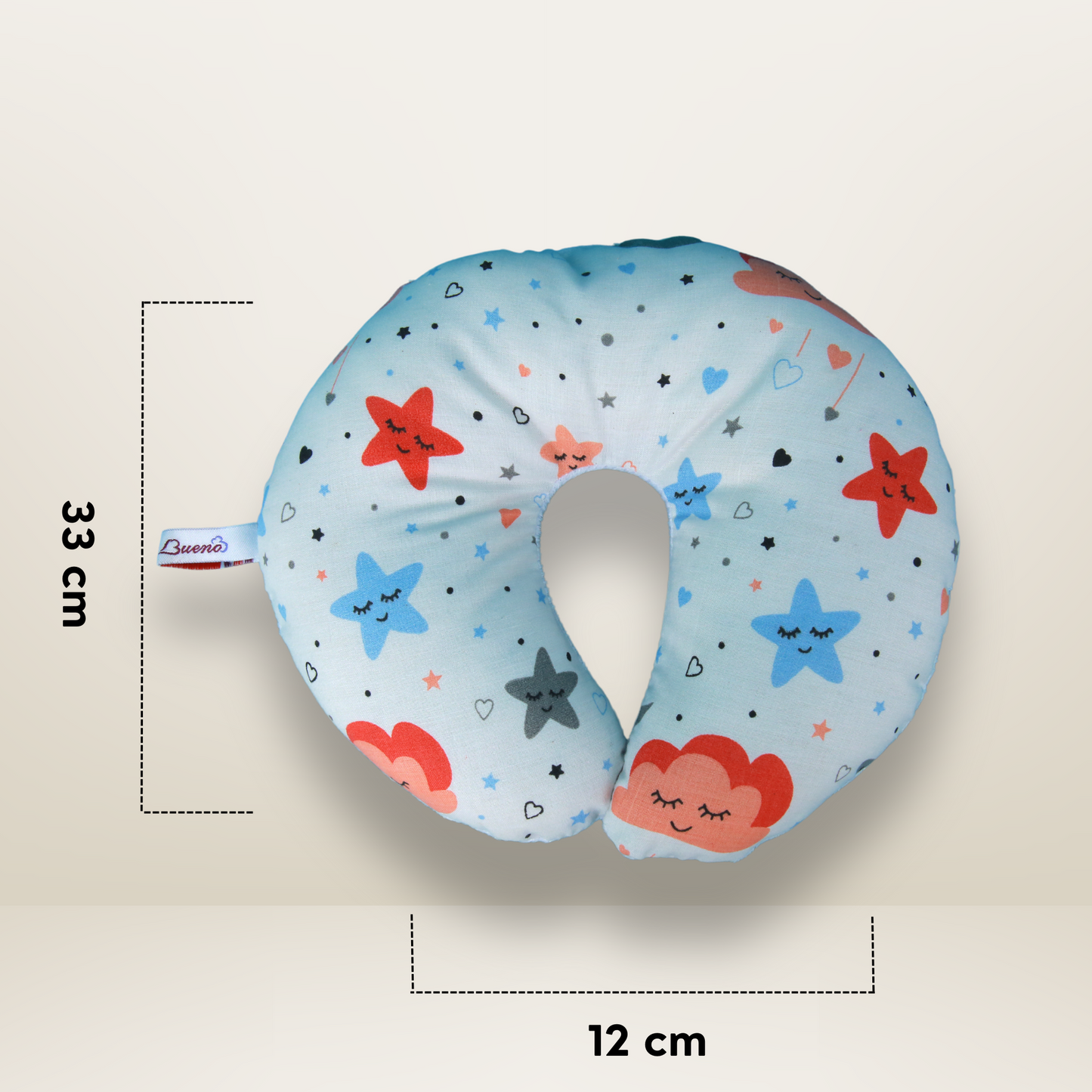 GB Plush Baby Pillow | White