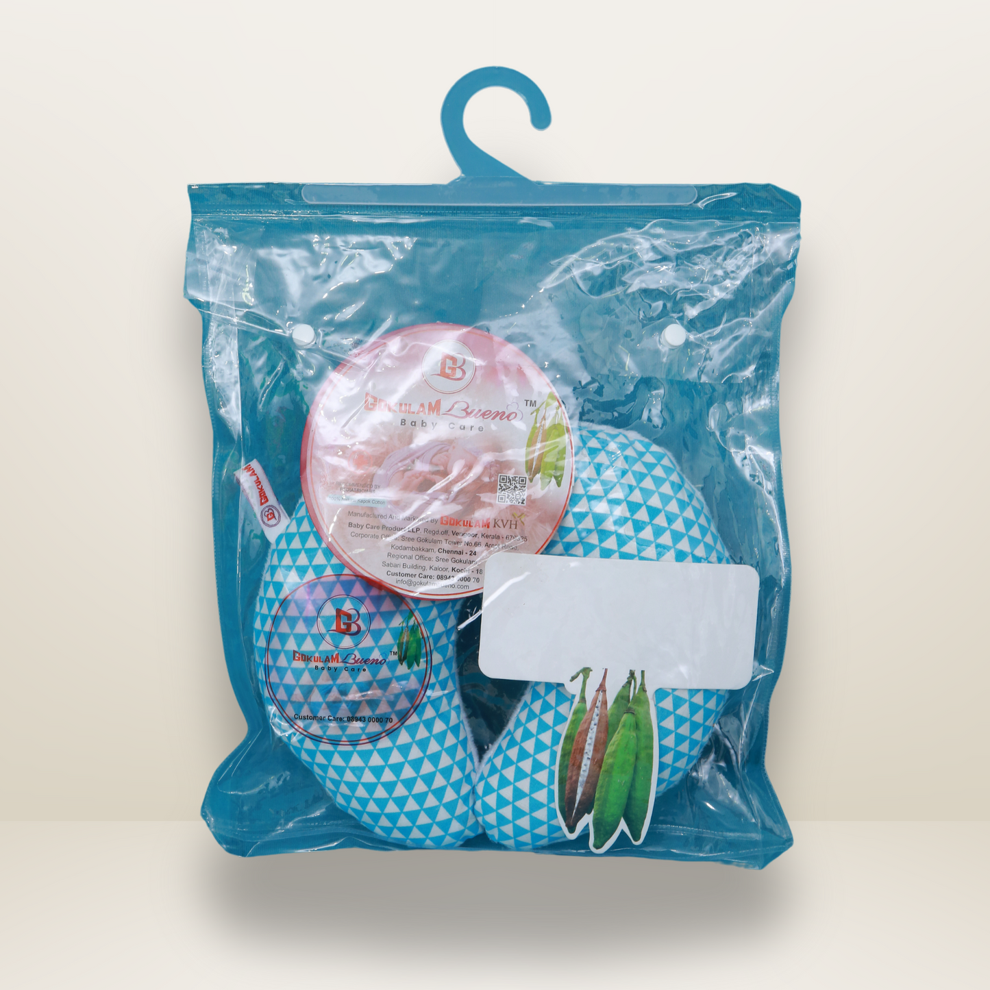 GB Plush Baby Pillow | Sky Blue