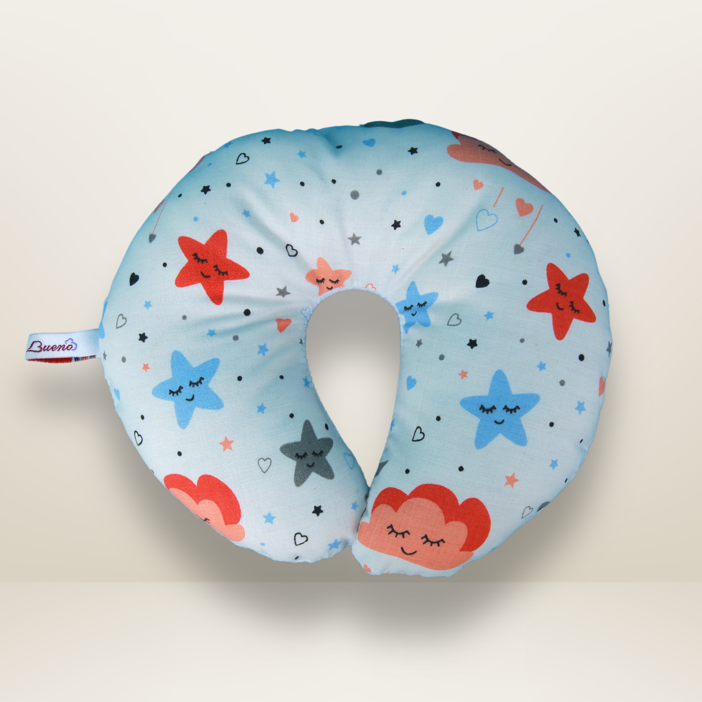 GB Plush Baby Pillow | White