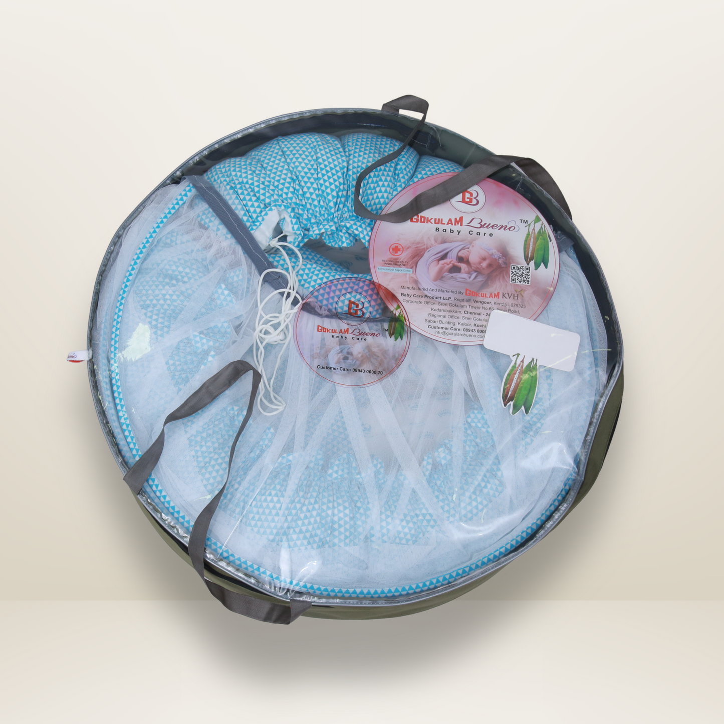 GB Pose Nest  Bed | Sky Blue