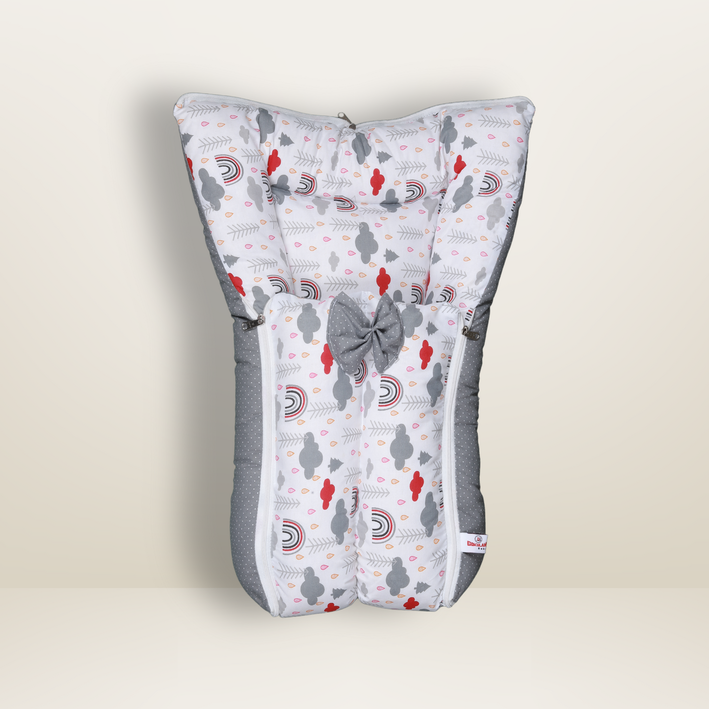 GB Swaddle Bed | (0-6 Months) | Gray