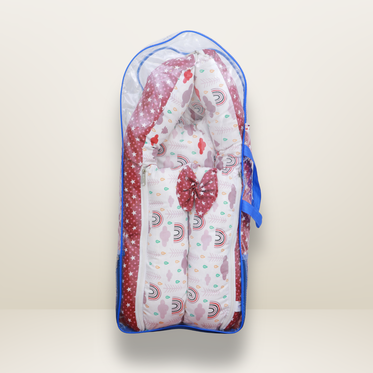 GB Swaddle Bed | (0-6 Months) | Dark Red