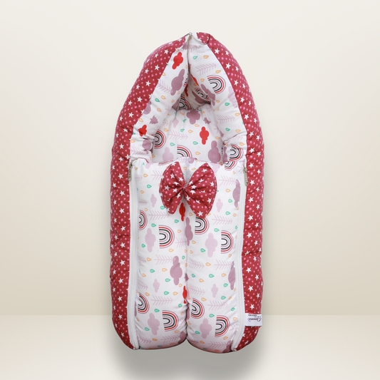 GB Swaddle Bed | (6-12 Months) | Dark Red