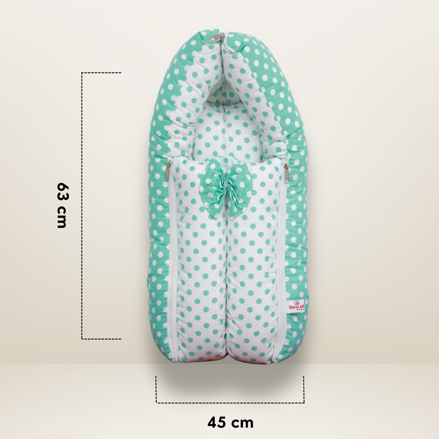 GB Swaddle Bed | (0-6 Months) | Green