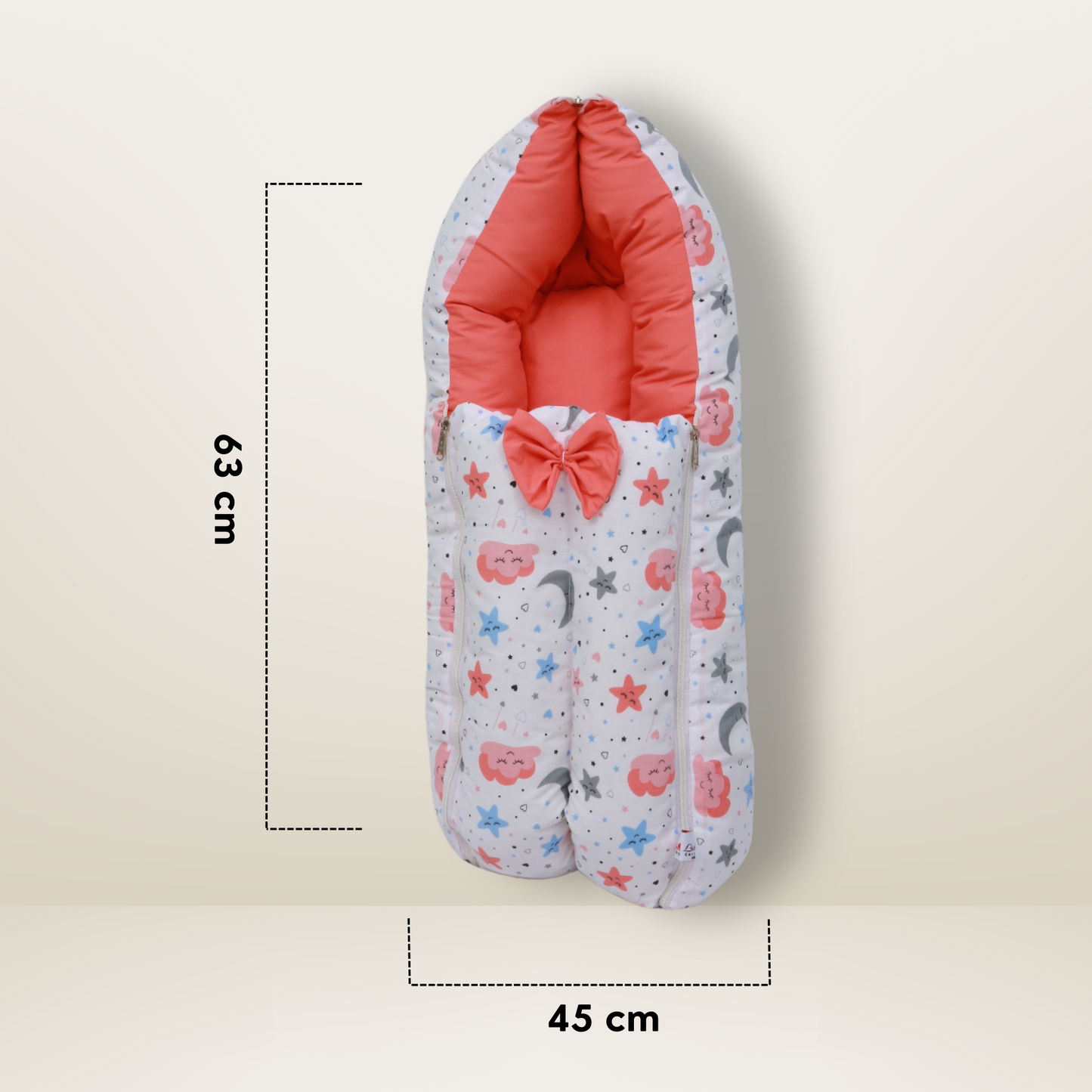 GB Swaddle Bed | (0-6 Months) | Red