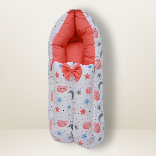 GB Swaddle Bed | (0-6 Months) | Red