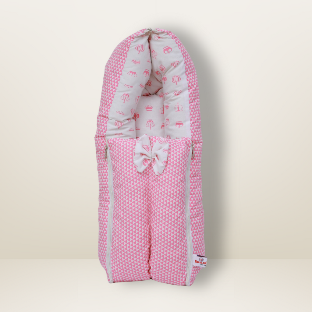 Bundle 3 | Pink | GB Cocoon Bed Cradle,GB Comfy Net Bed and GB Swaddle Bed