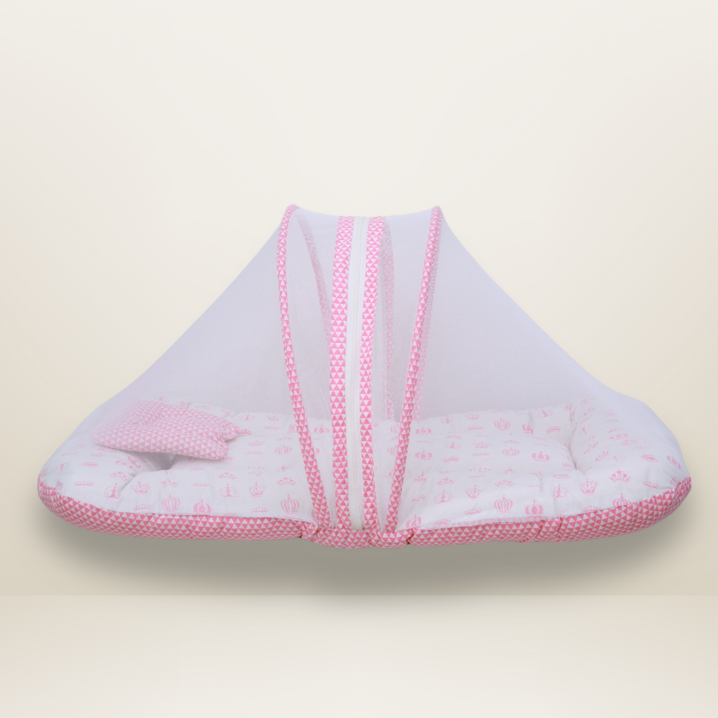 Bundle 1 | Pink | GB Comfy Net Bed and GB Swaddle Bed